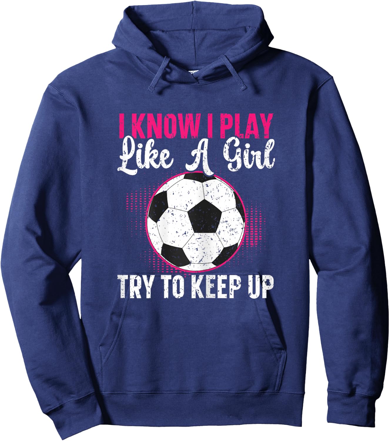 Soccer Girl Soccer Player Hoodie - Hoodie | Navy