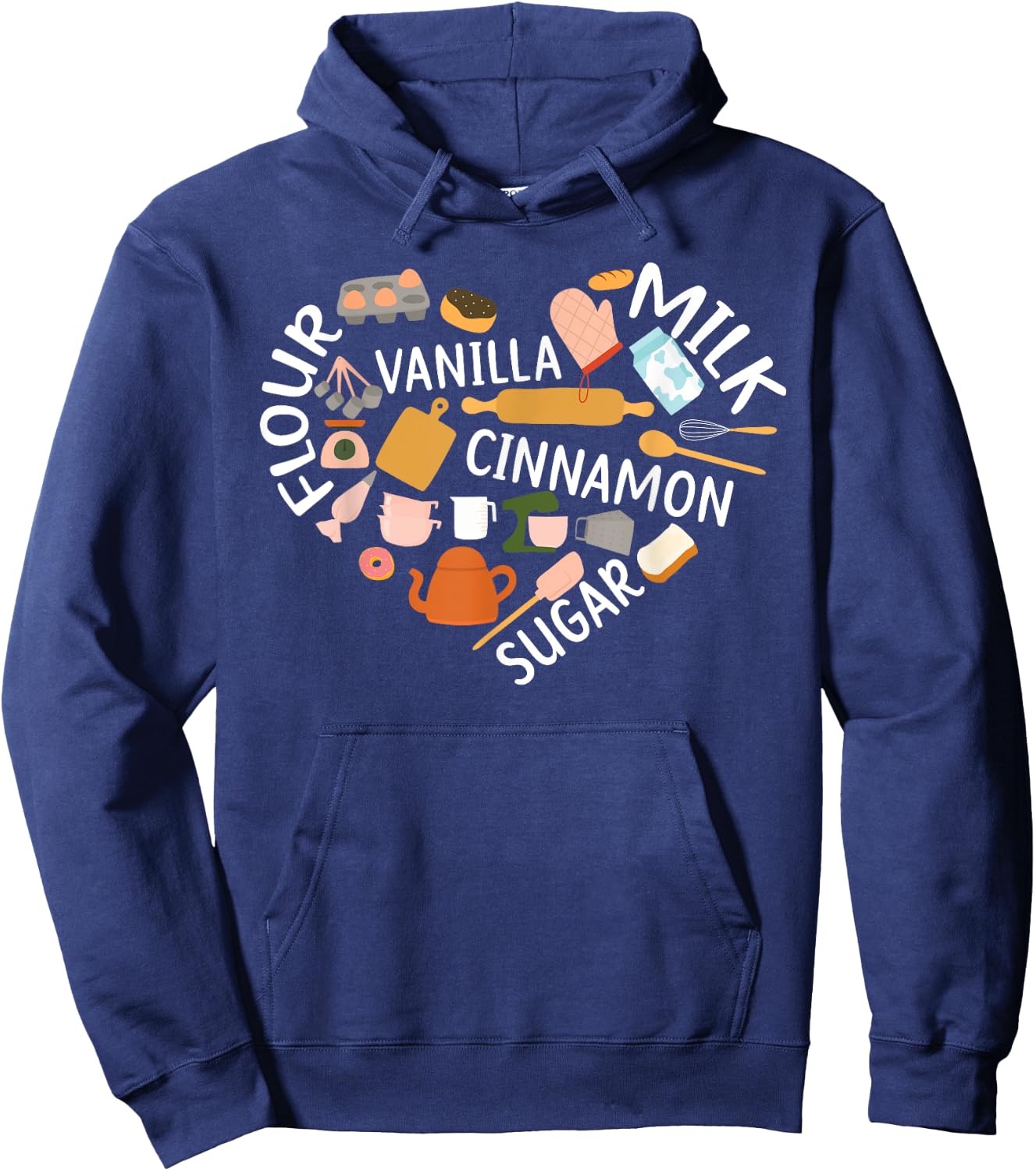 Baking Lover Pastries Confectionery Baker Bake Hoodie - Hoodie | Navy