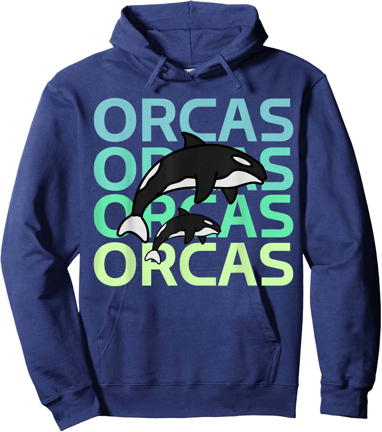 Graphic Team Orcas Protect Orca Whale sea Hoodie - Hoodie | Navy