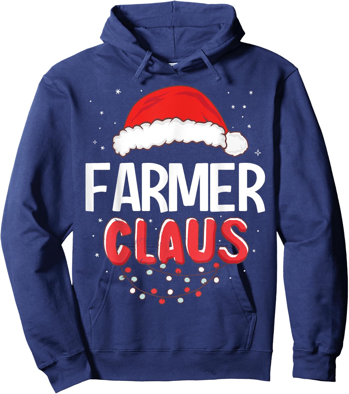 Farmer Santa Claus Christmas Matching Costume Hoodie - Hoodie | Navy