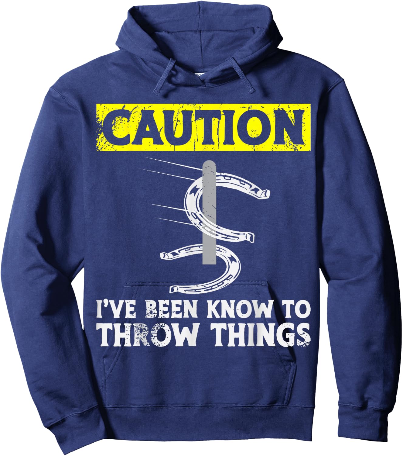Horseshoe Pitching Hoodie - Hoodie | Navy