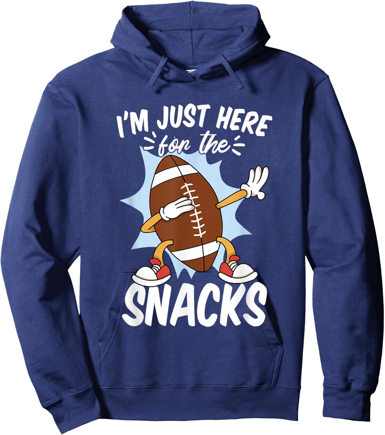 I'm Just Here for the Snacks Hoodie - Hoodie | Navy