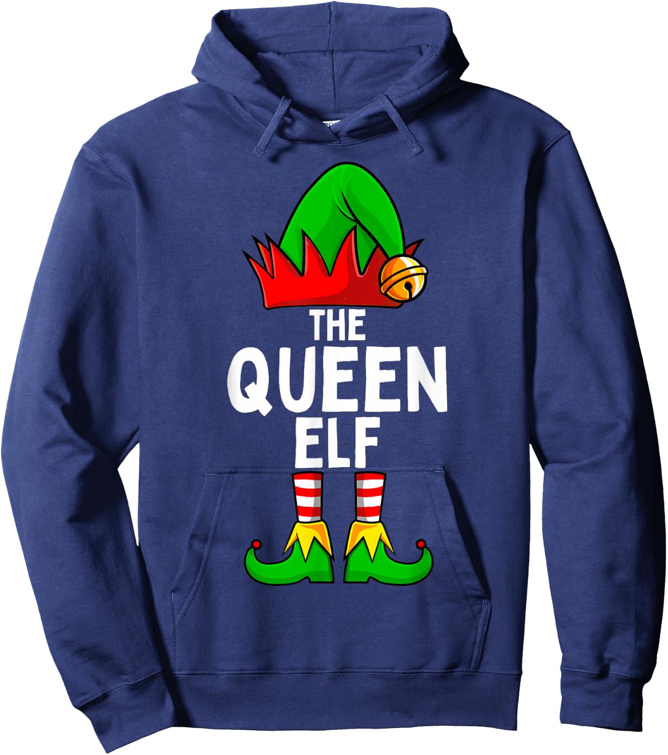 Queen Elf Matching Family Christmas Women Hoodie - Hoodie | Navy