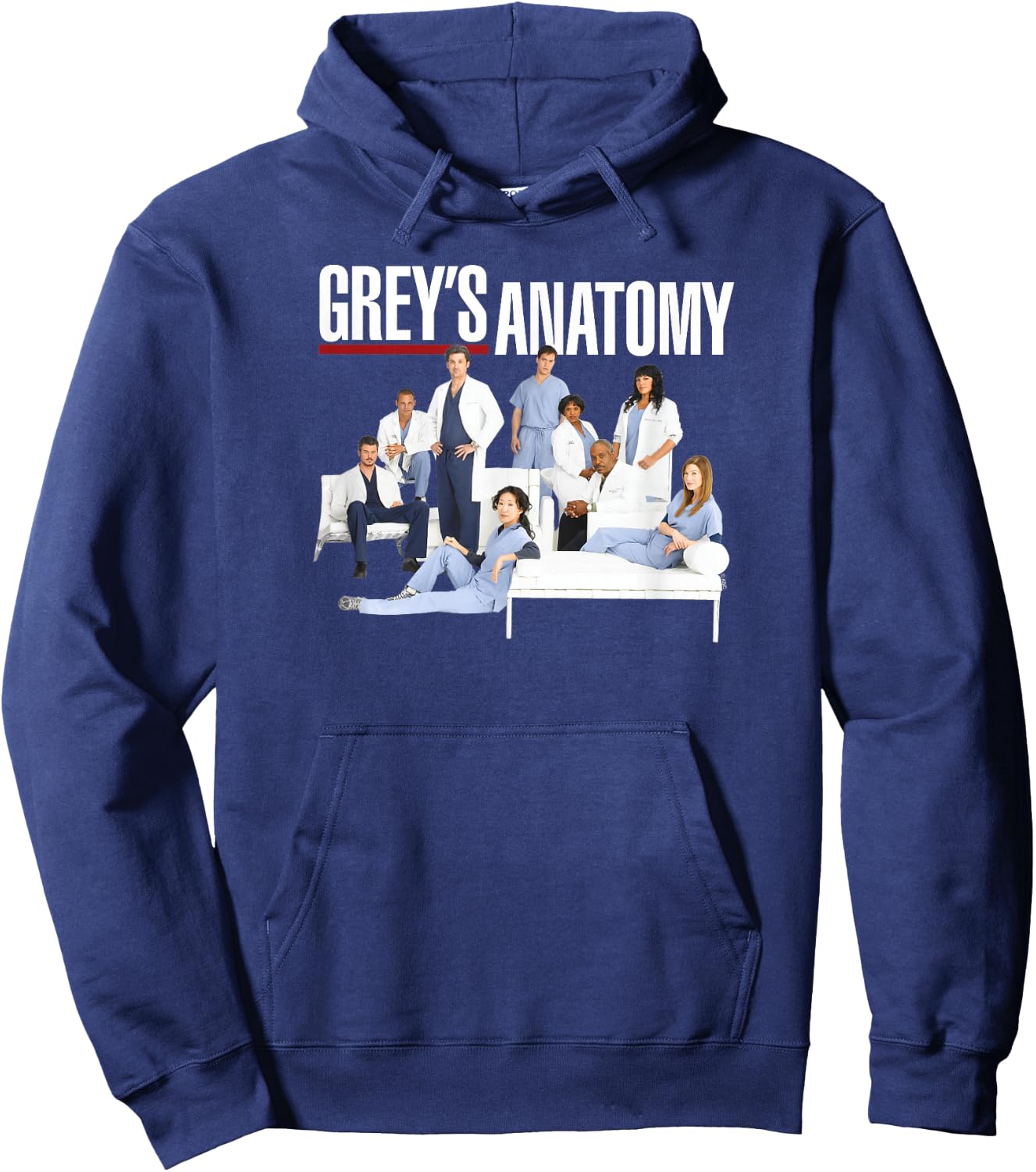 Grey's Anatomy Group with Logo Hoodie - Hoodie | Navy