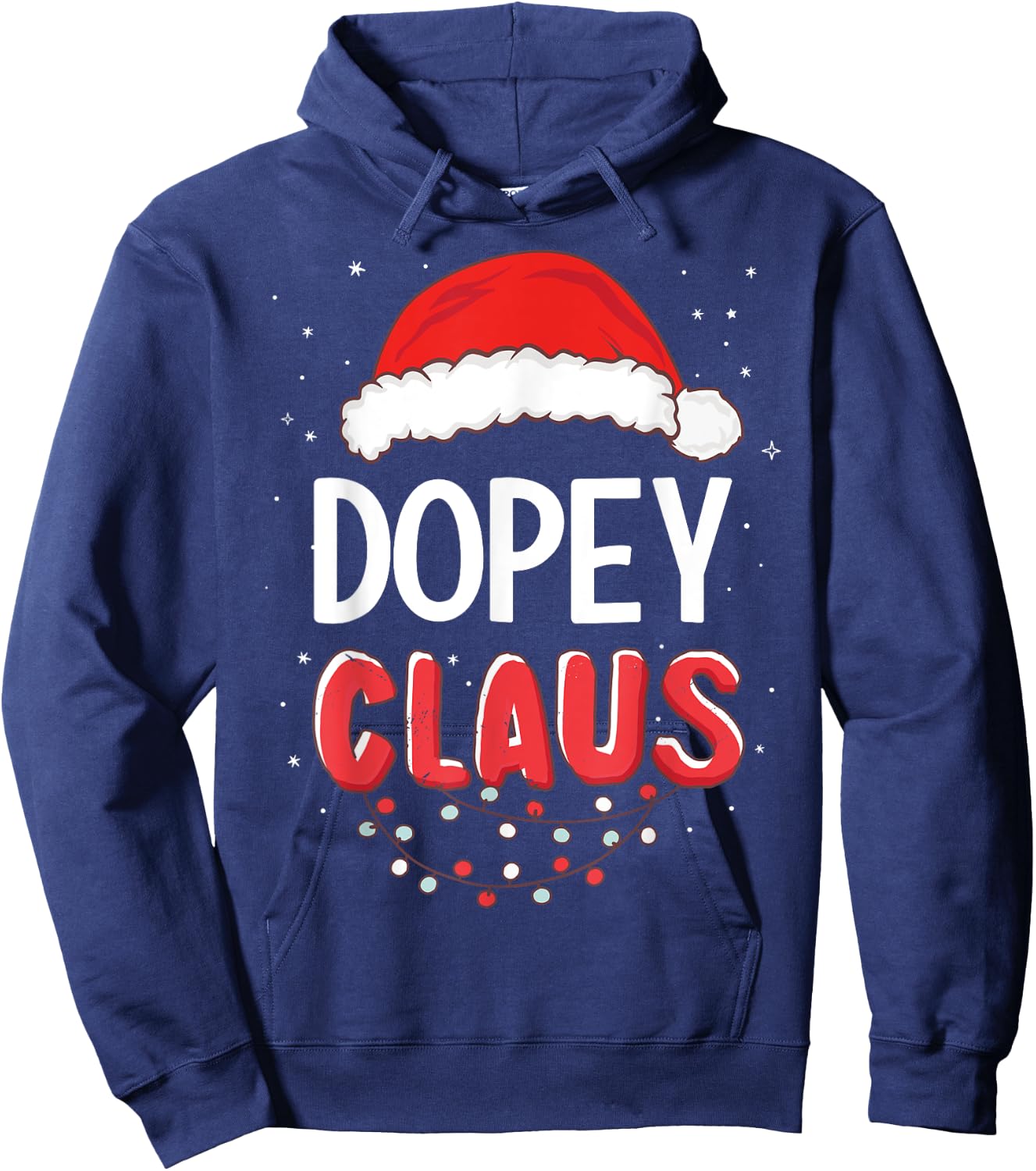 Dopey Santa Claus Christmas Matching Costume Hoodie - Hoodie | Navy
