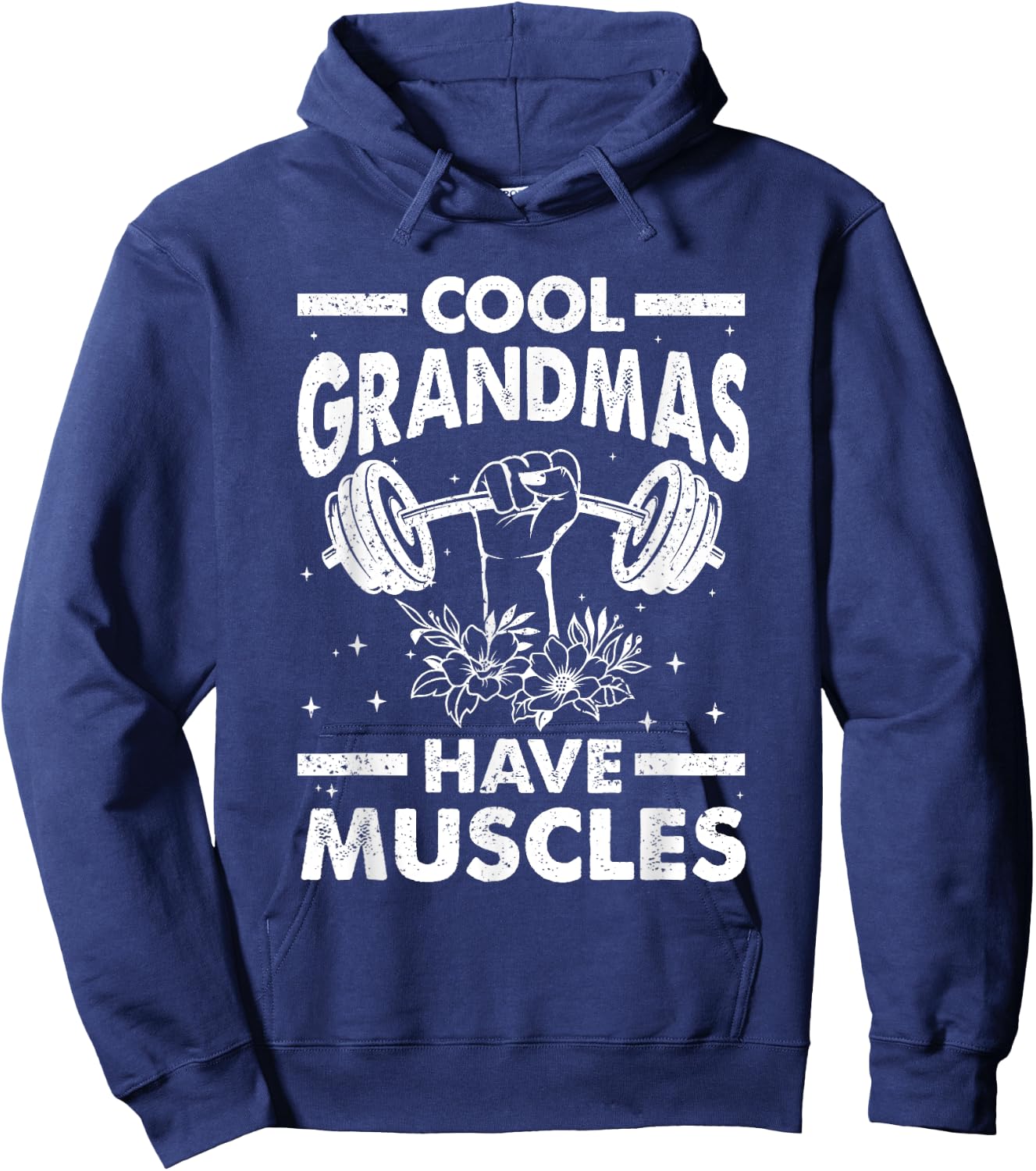 Cool Grandmas Have Muscles Hoodie - Hoodie | Navy