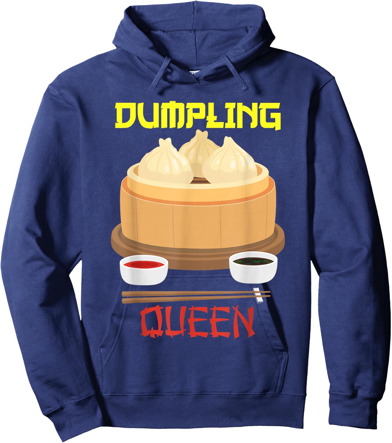 Dumpling Queen Dumpling Chinese Cuisine Hoodie - Hoodie | Navy
