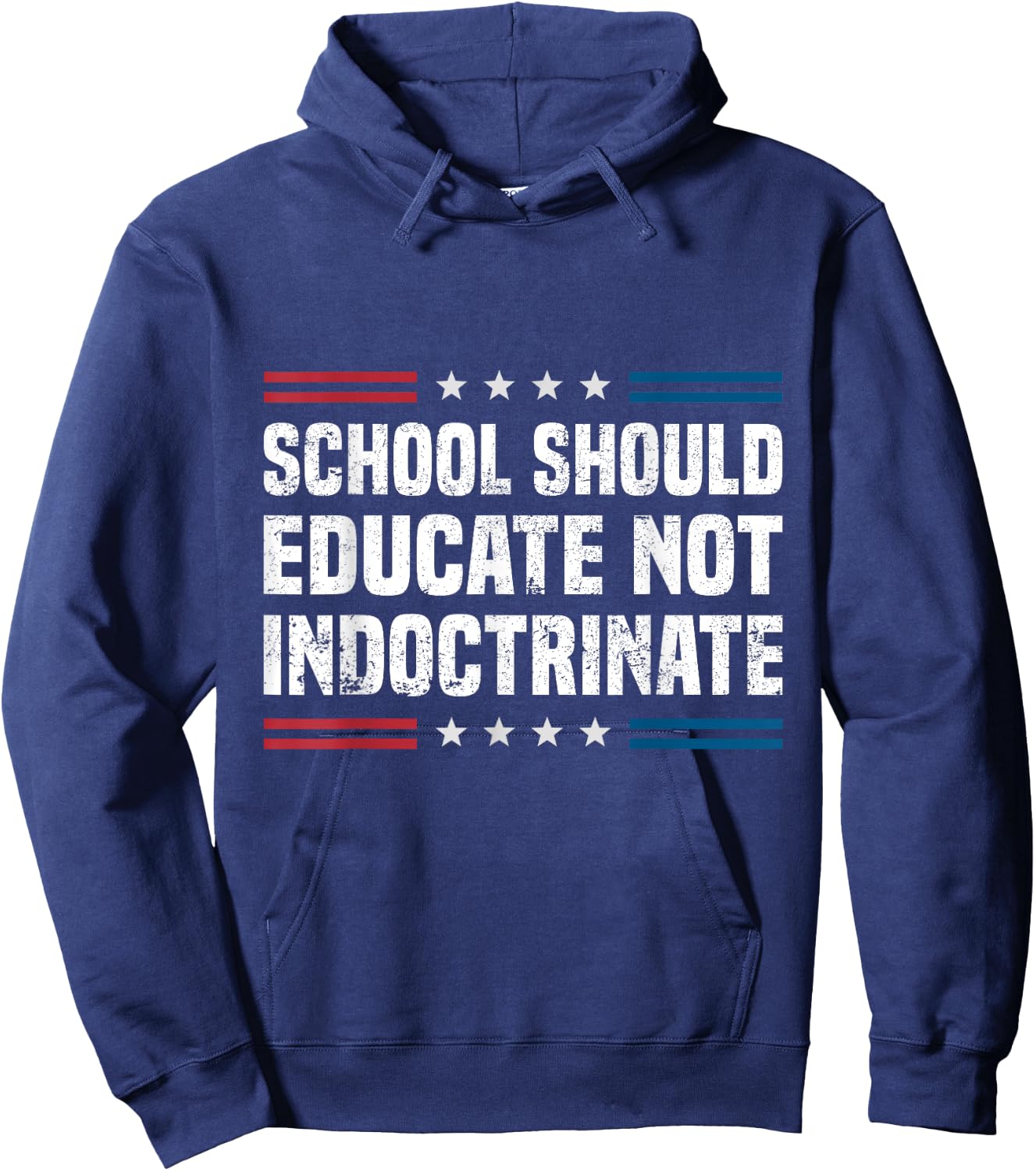 School Should Educate Not Indoctrinate Hoodie - Hoodie | Navy