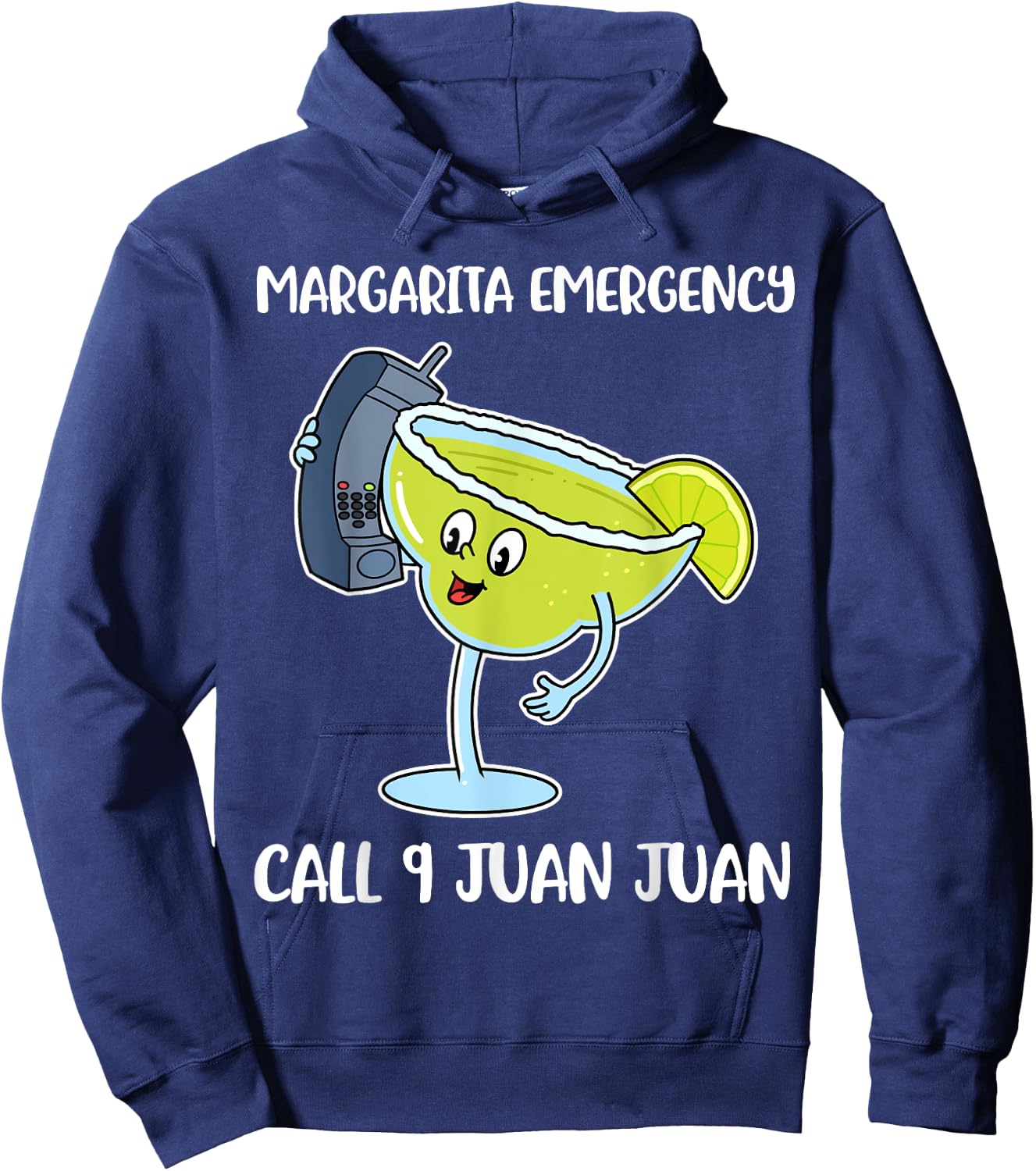Margarita Emergency Call 9 Juan Juan Hoodie - Hoodie | Navy