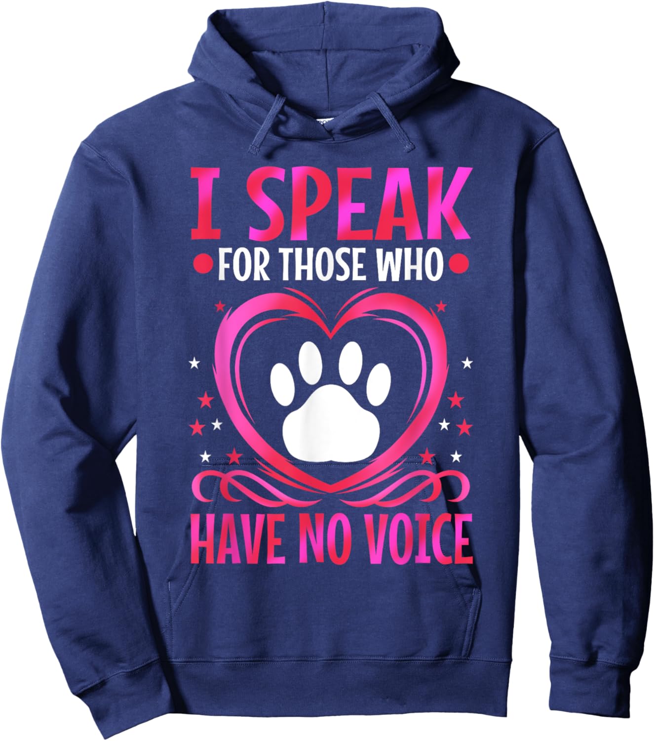 I speak for those who have no voice Hoodie - Hoodie | Navy