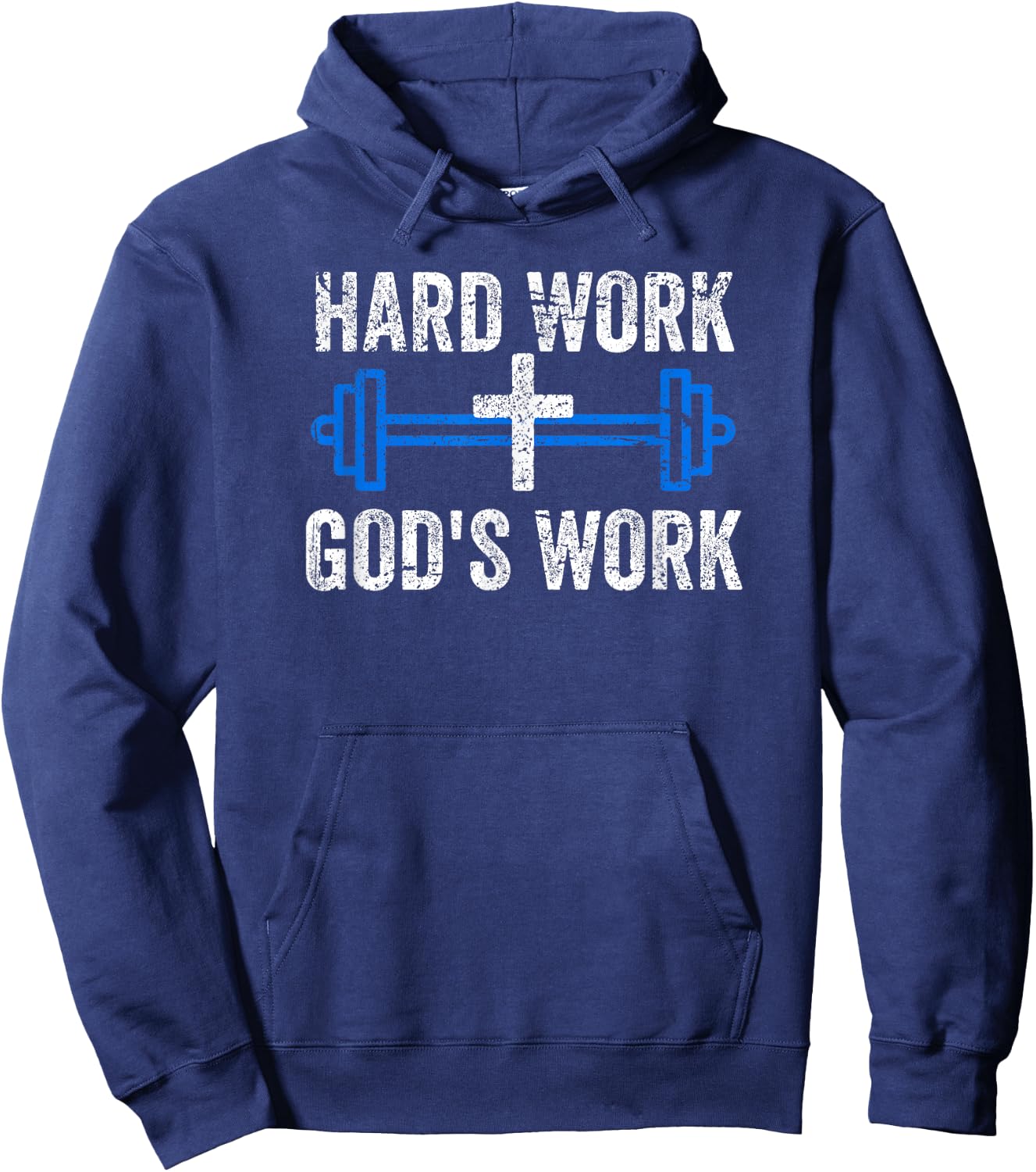 Faith Fitness Gym Jesus Hoodie - Hoodie | Navy