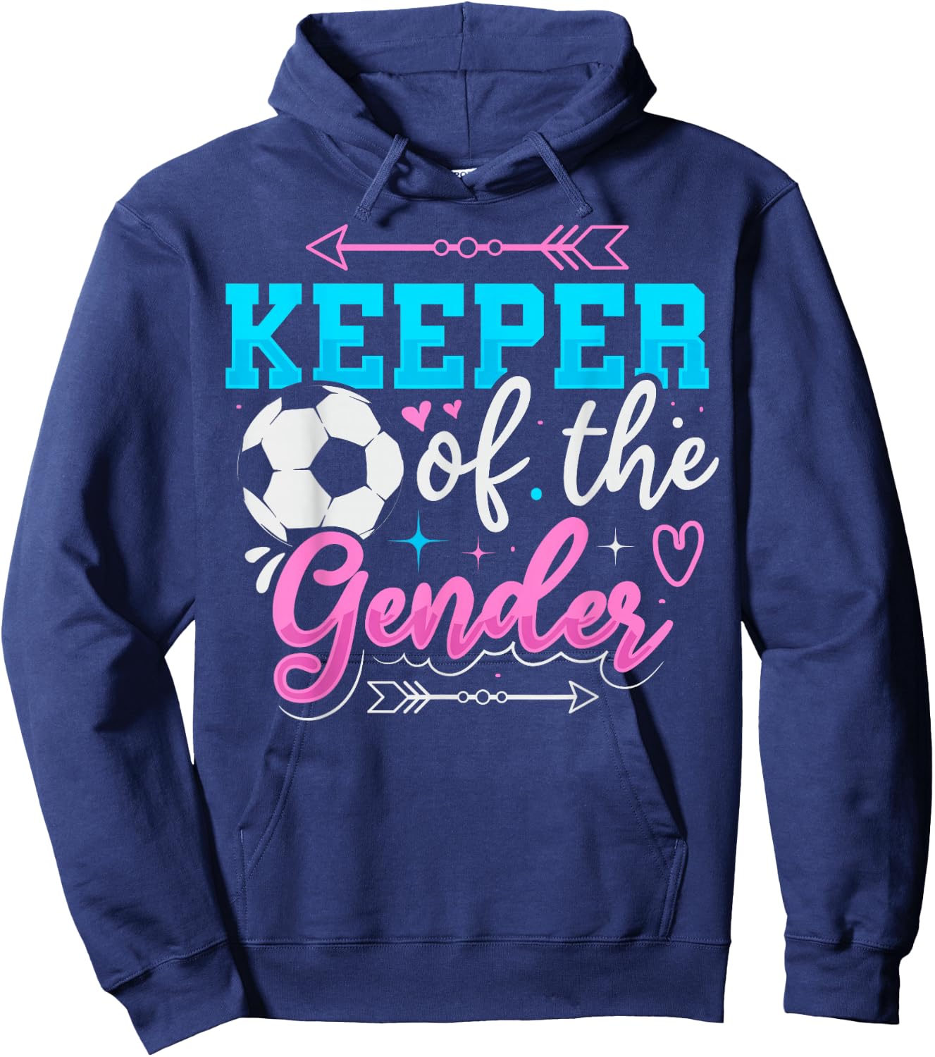 Keeper of the Gender Design for a Soccer Player Hoodie - Hoodie | Navy