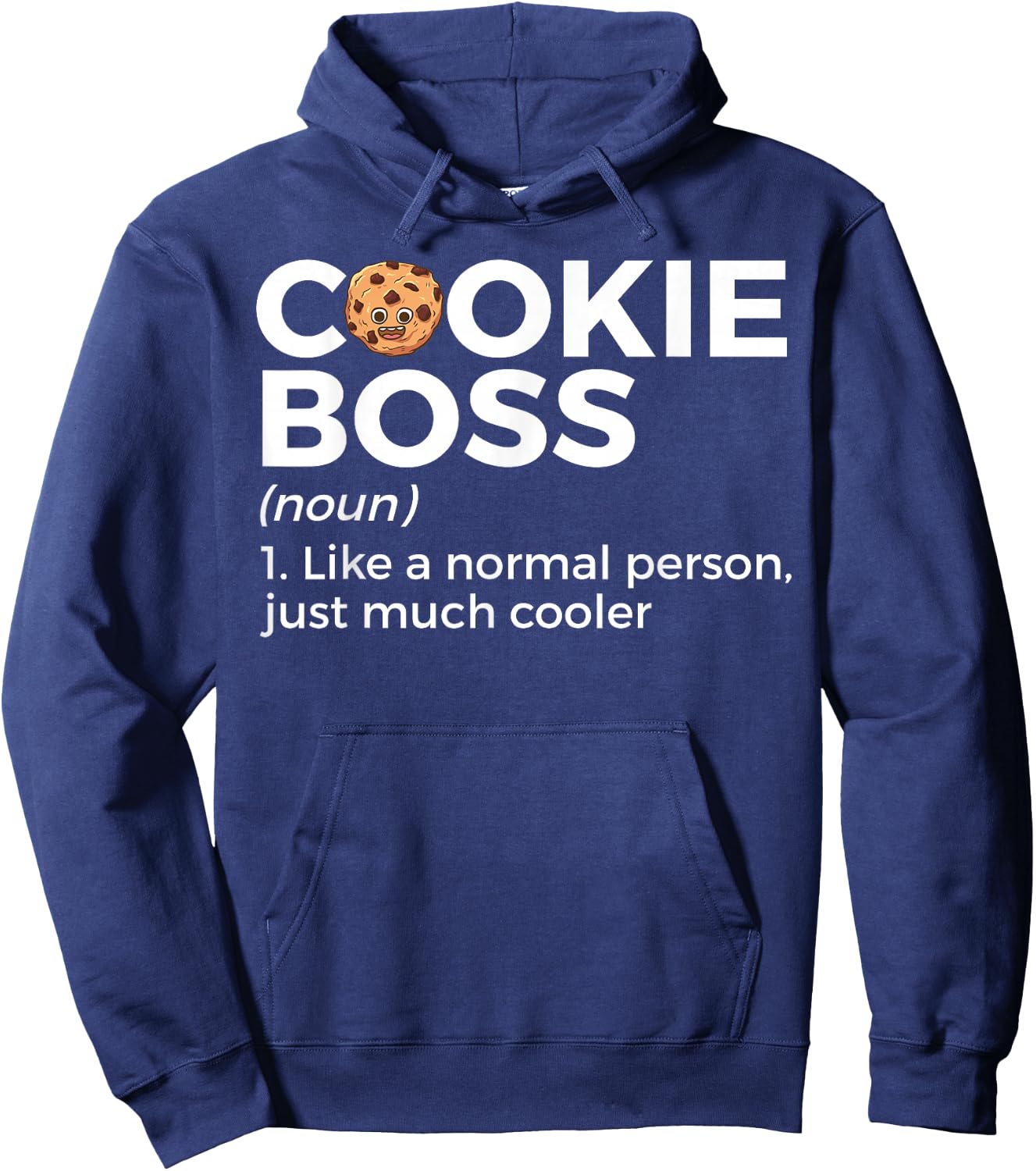 Cookie Boss Definition Funny Cookie Baker Hoodie - Hoodie | Navy