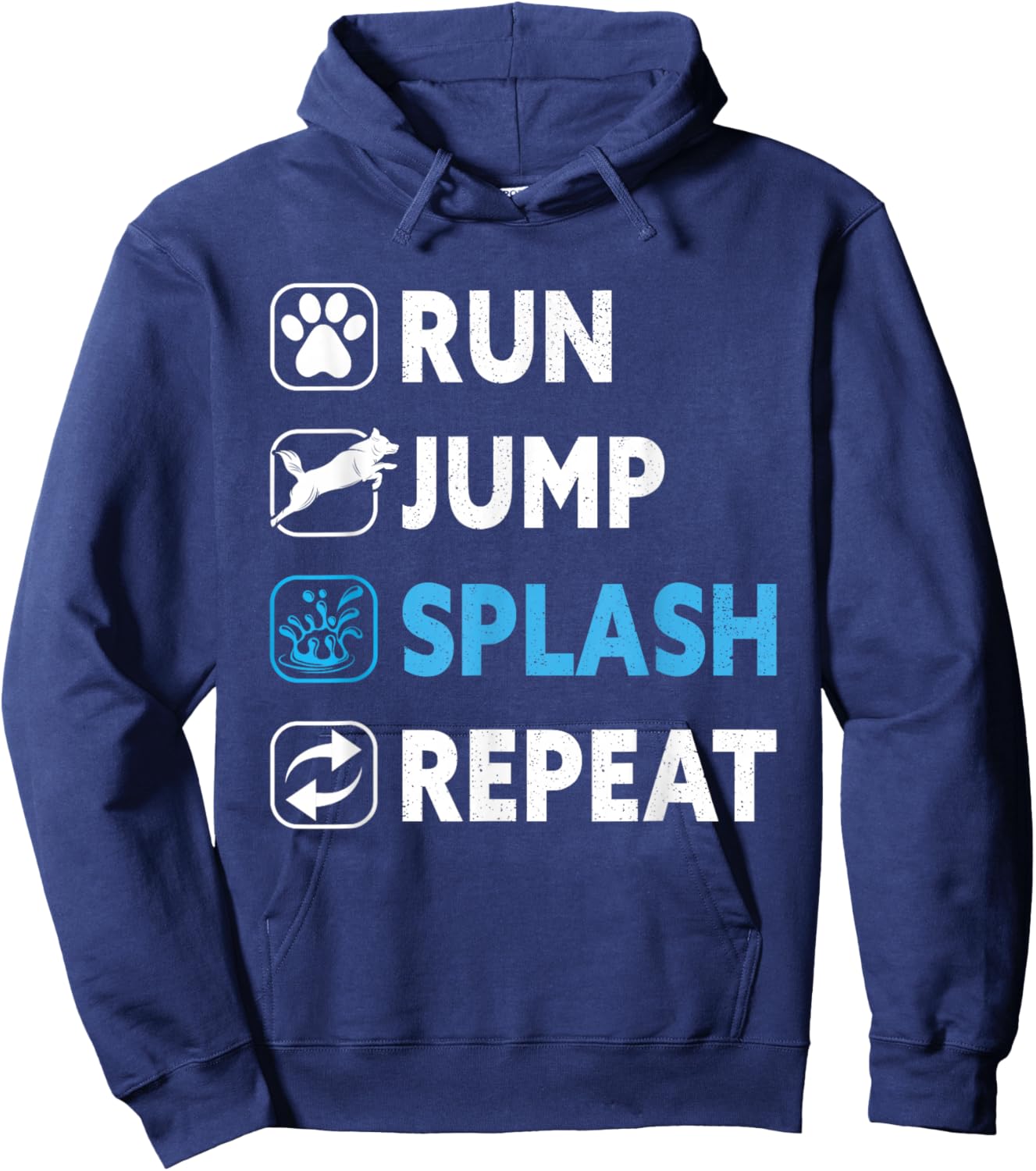 Dog Dock Jumping Dock Diving Dogs Hoodie - Hoodie | Navy