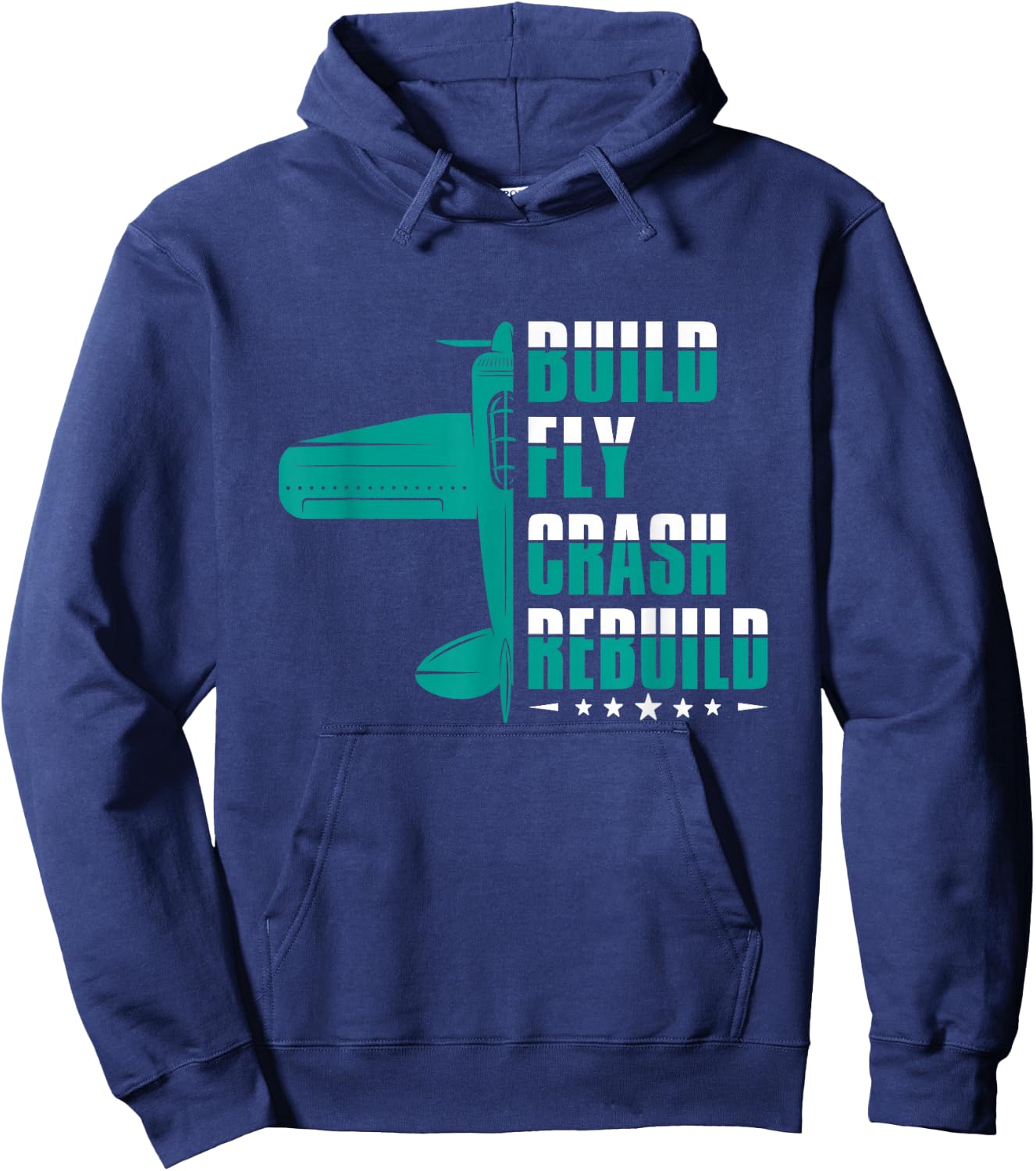 RC Test Pilot Model Plane Pilot Model Flight Hoodie - Hoodie | Navy