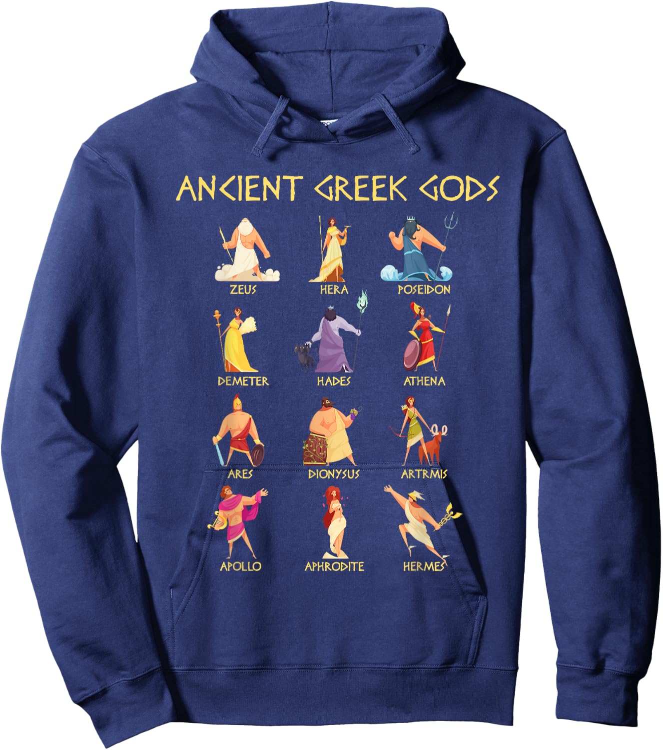 Greek Mythology Gods - Ancient Greek Gods Hoodie - Hoodie | Navy