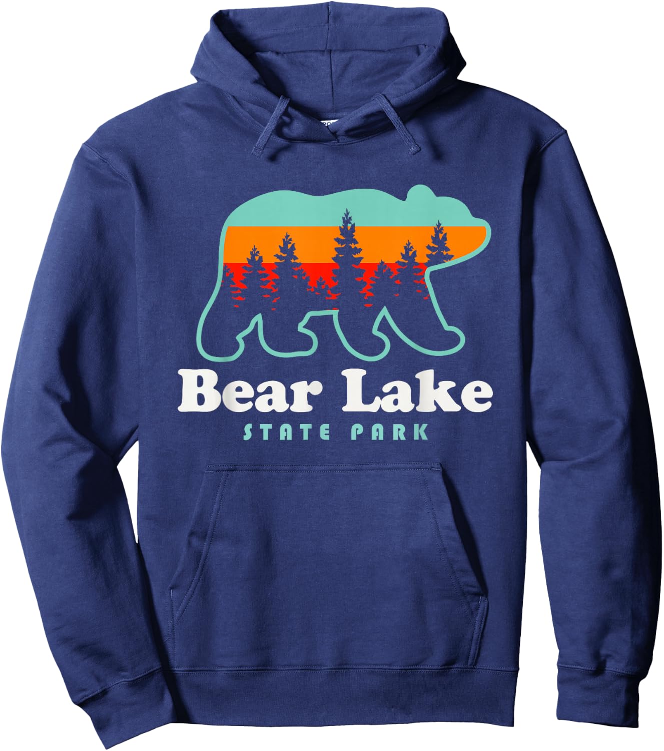 Bear Lake State Park Camping Utah Hiking Hoodie - Hoodie | Navy