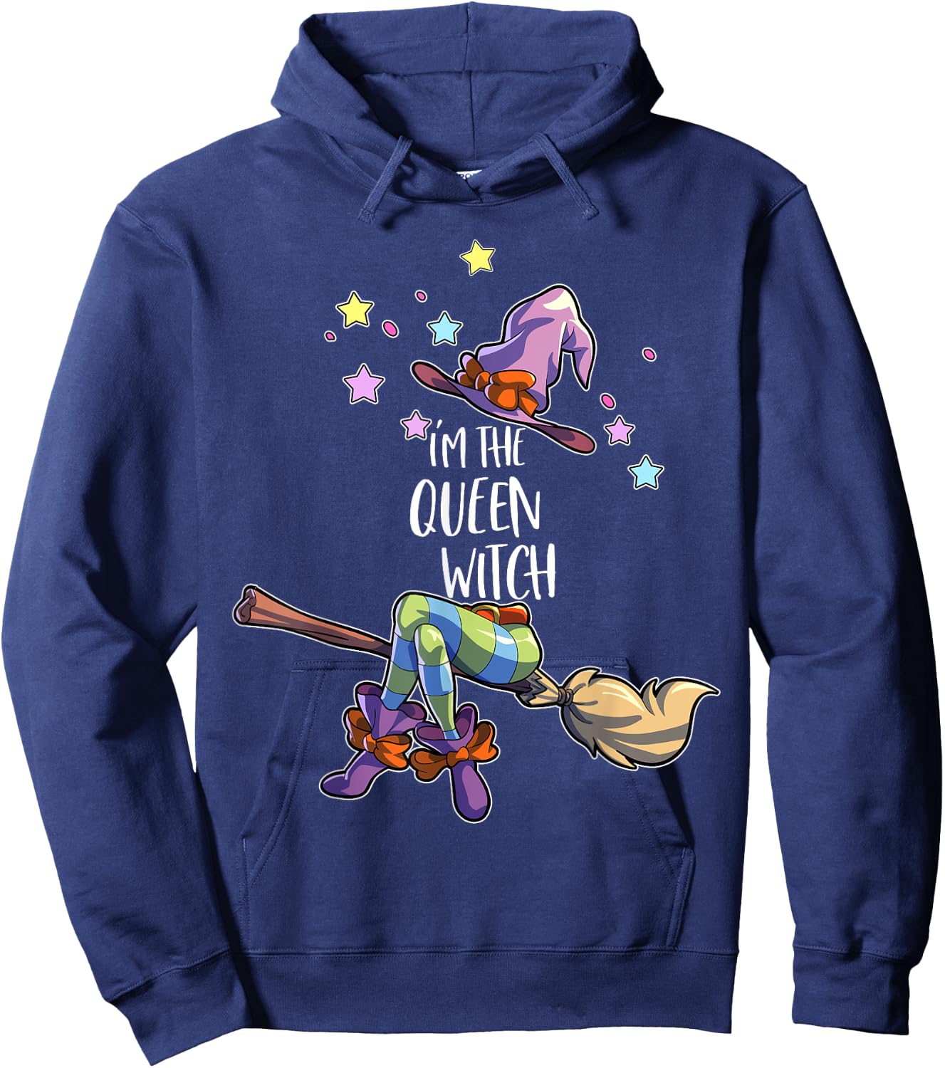 Queen Witch Halloween Group Matching Halloween Hoodie - Hoodie | Navy