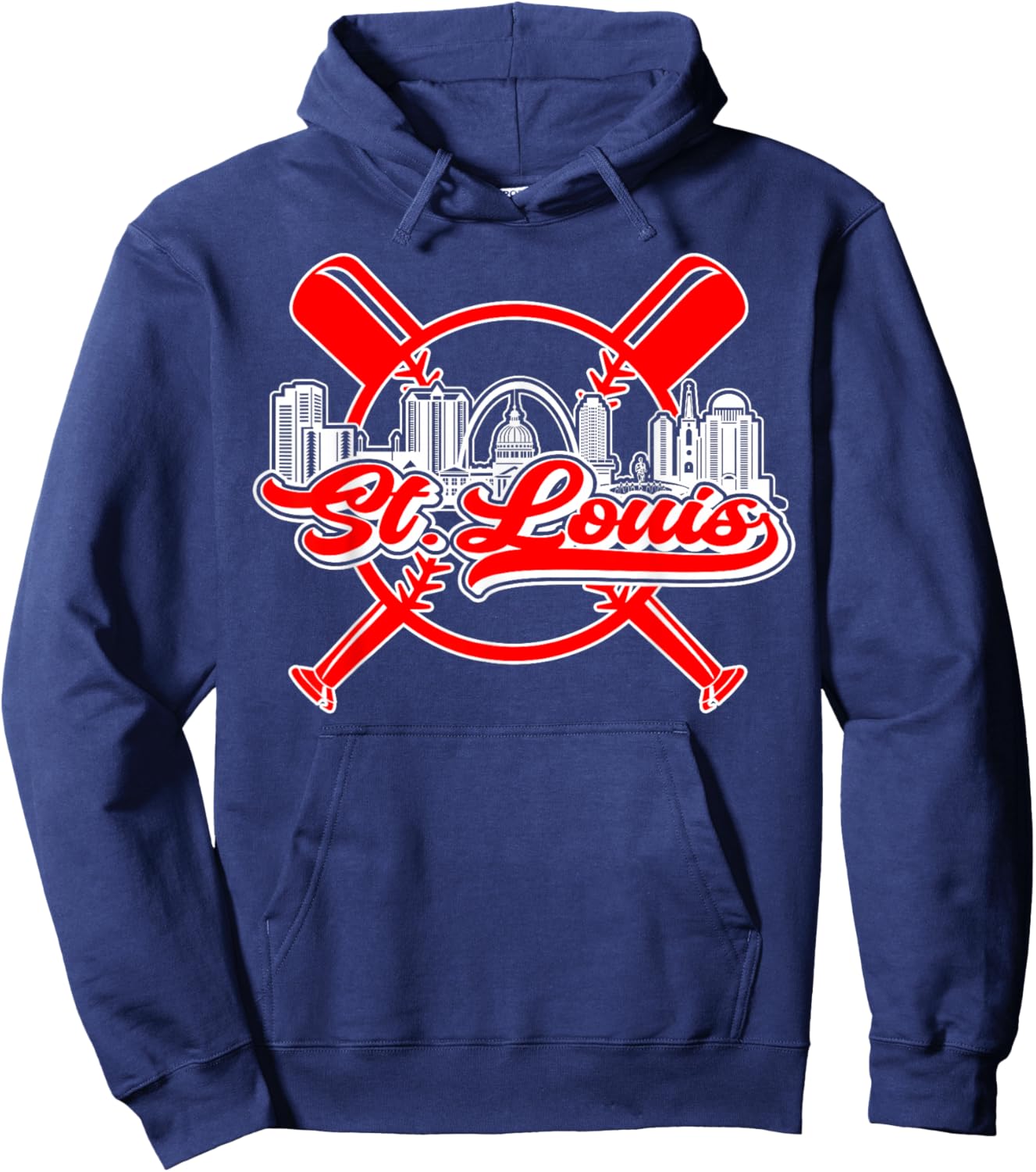 Vintage St. Louis Baseball Hoodie - Hoodie | Navy