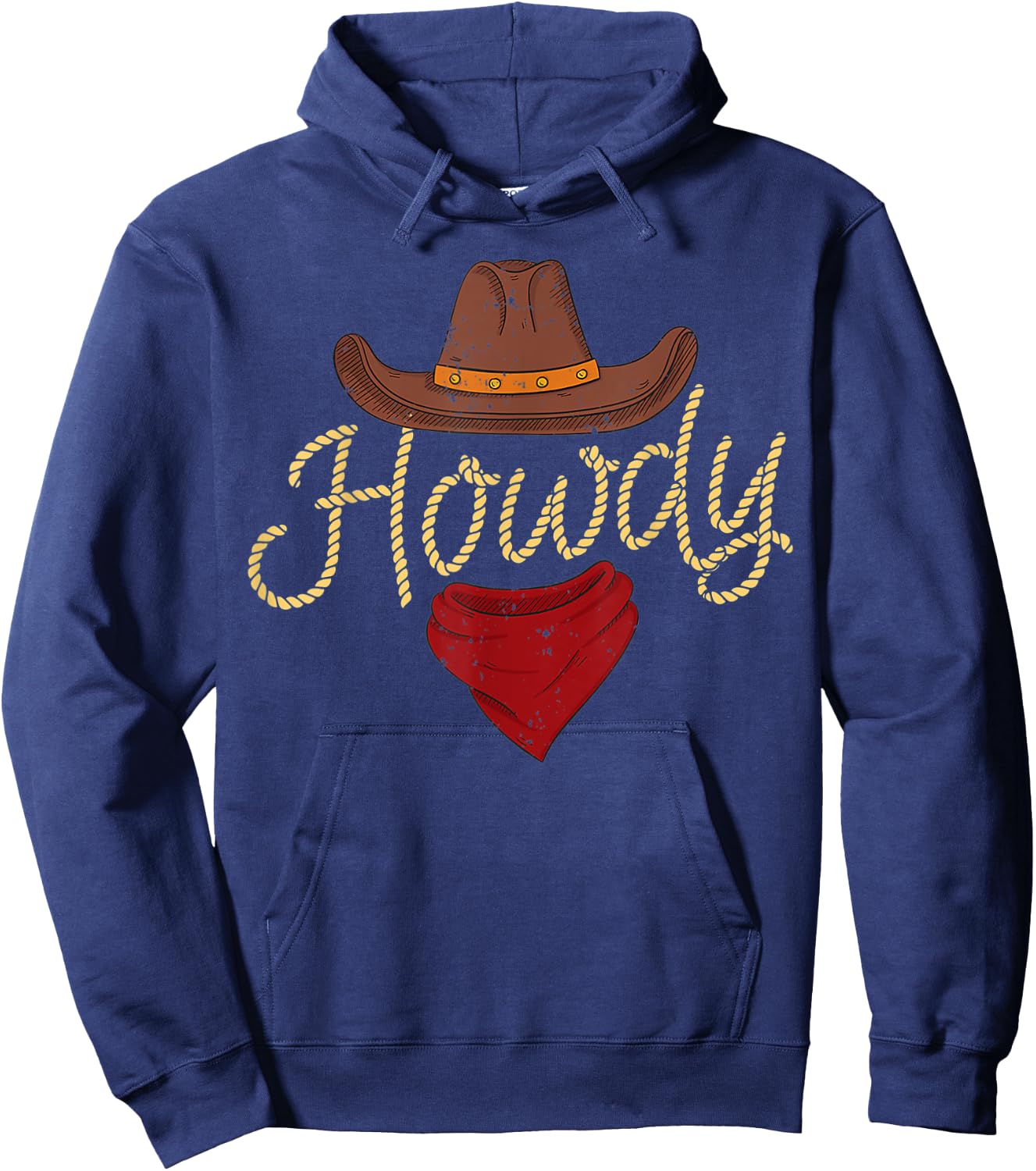 Howdy Cowboy Hoodie - Hoodie | Navy