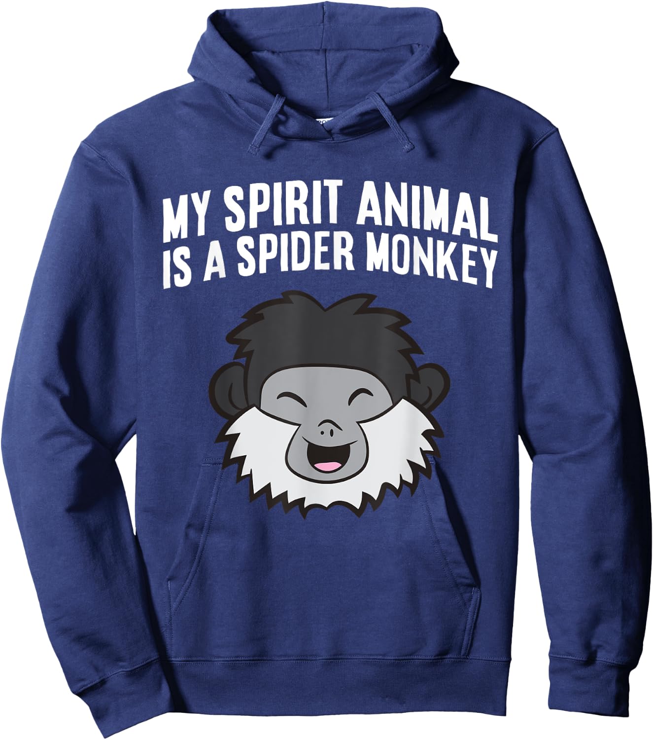 My Spirit Animal Is A Spider Monkey Hoodie - Hoodie | Navy