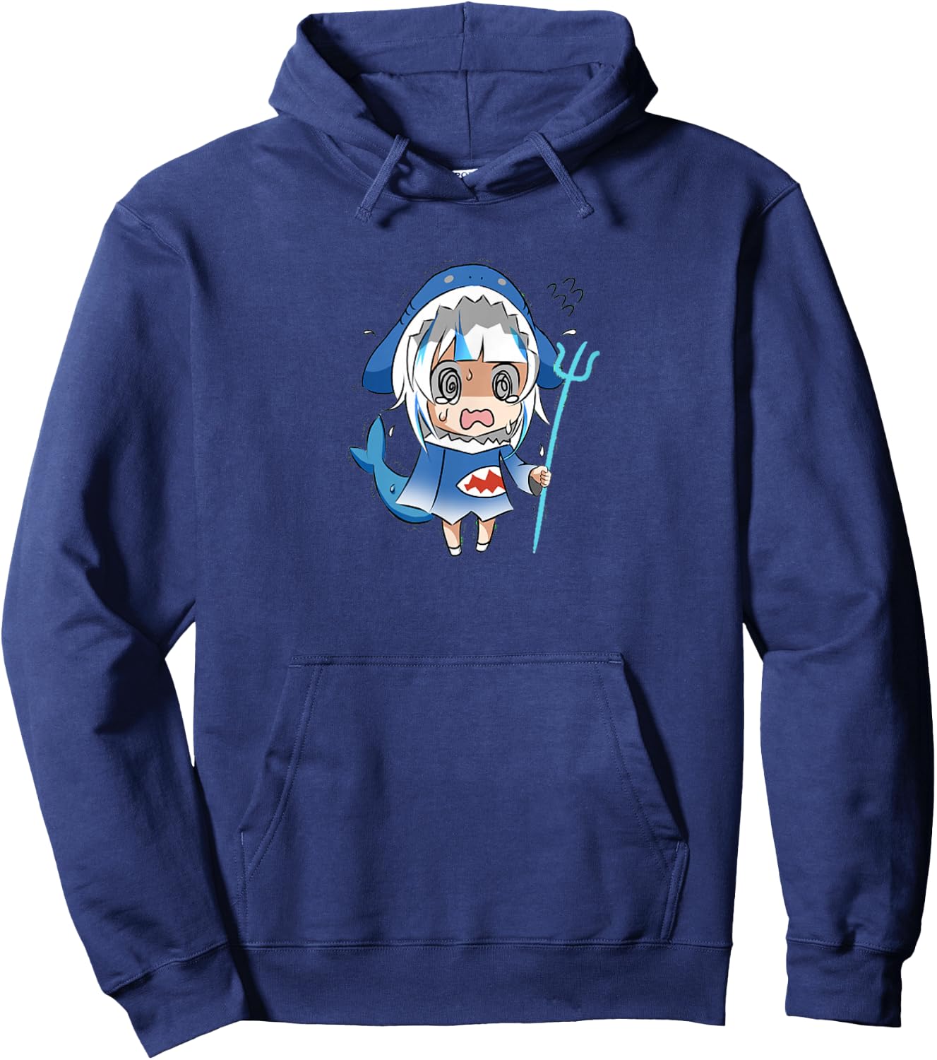 Panic Gura I Cute I Virtual Hoodie - Hoodie | Navy