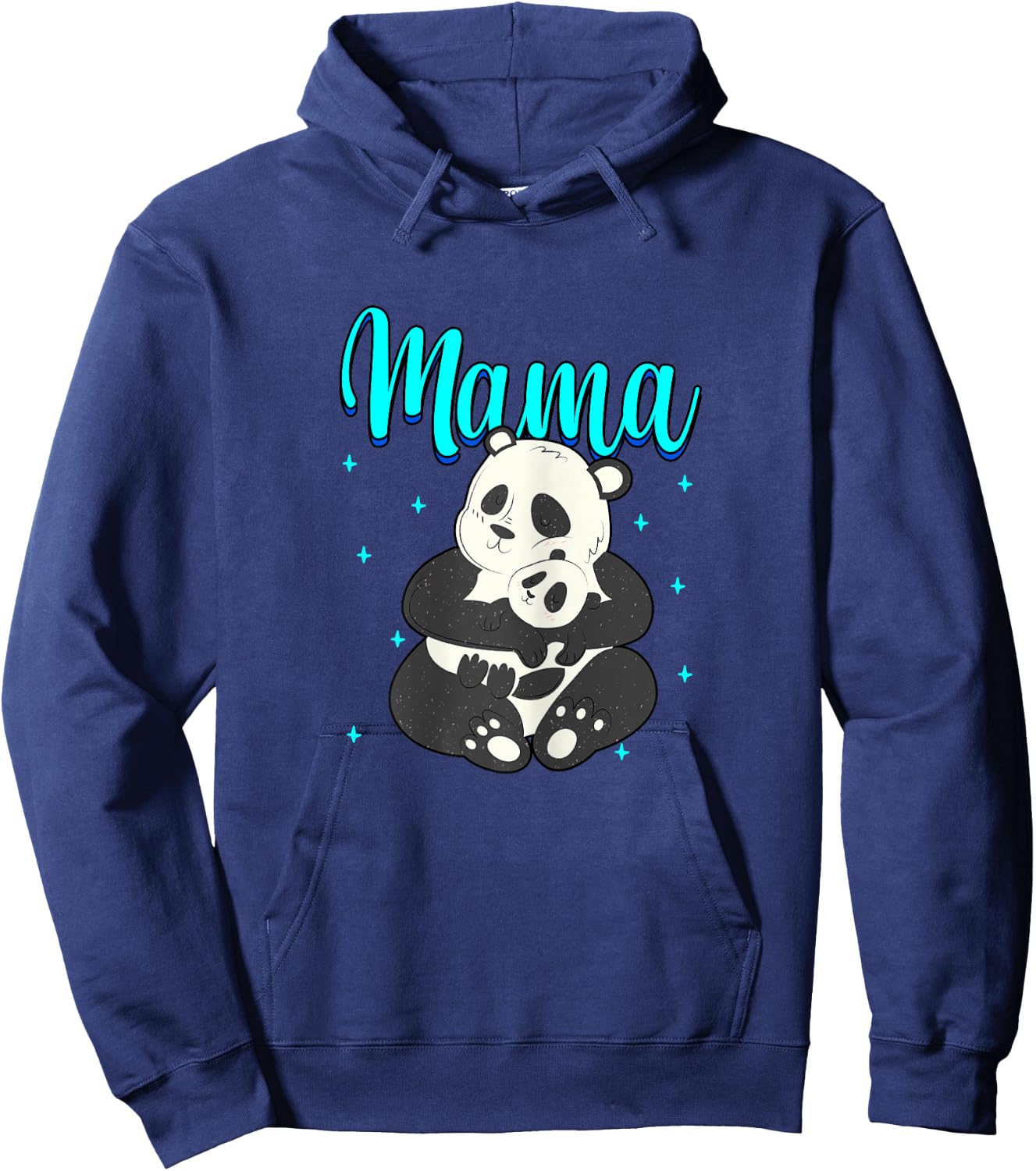 Mama Panda Bear Mama Mom Women Mothers Day Hoodie - Hoodie | Navy