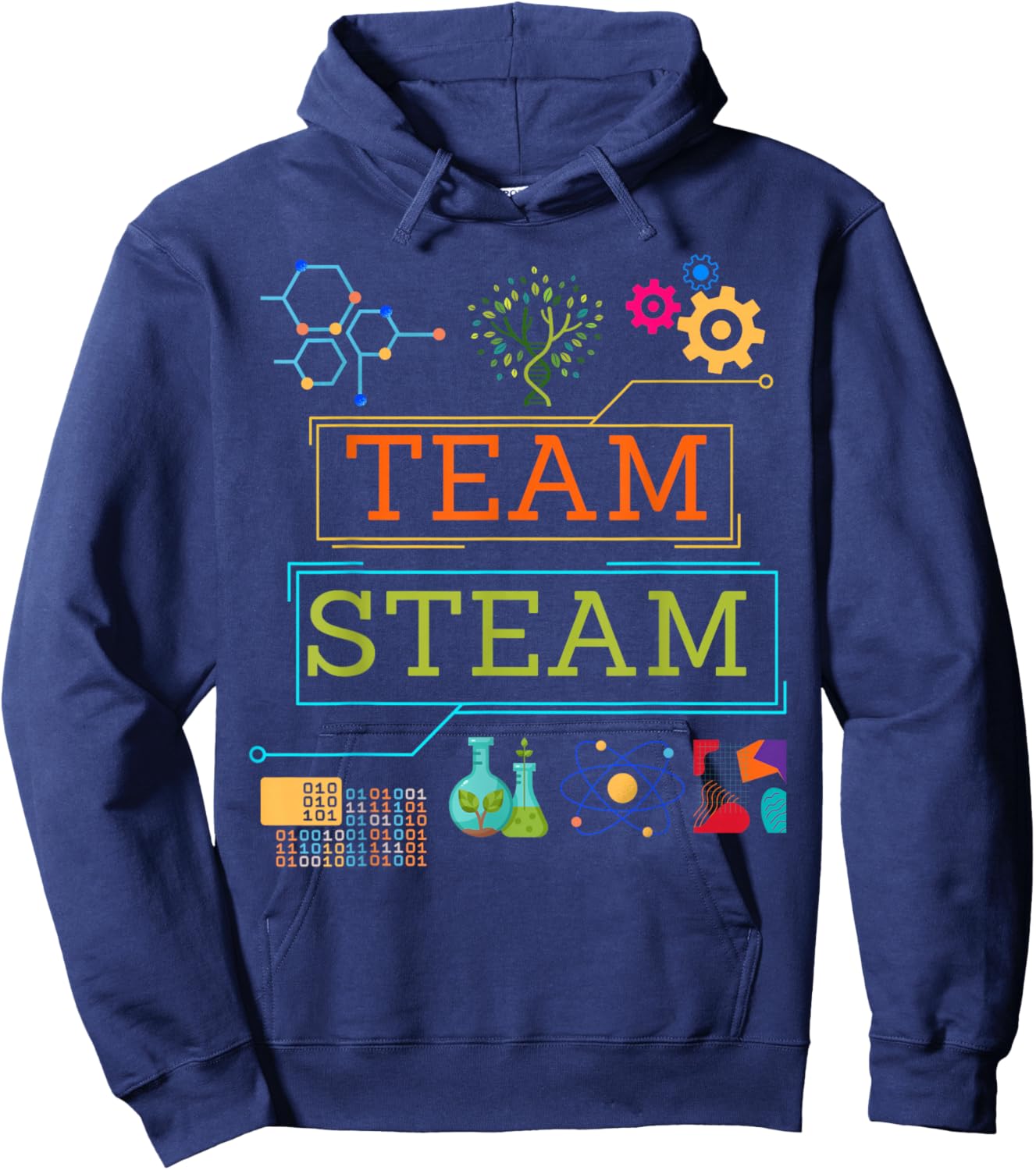 Team STEAM Science Teacher Kids STEM Hoodie - Hoodie | Navy