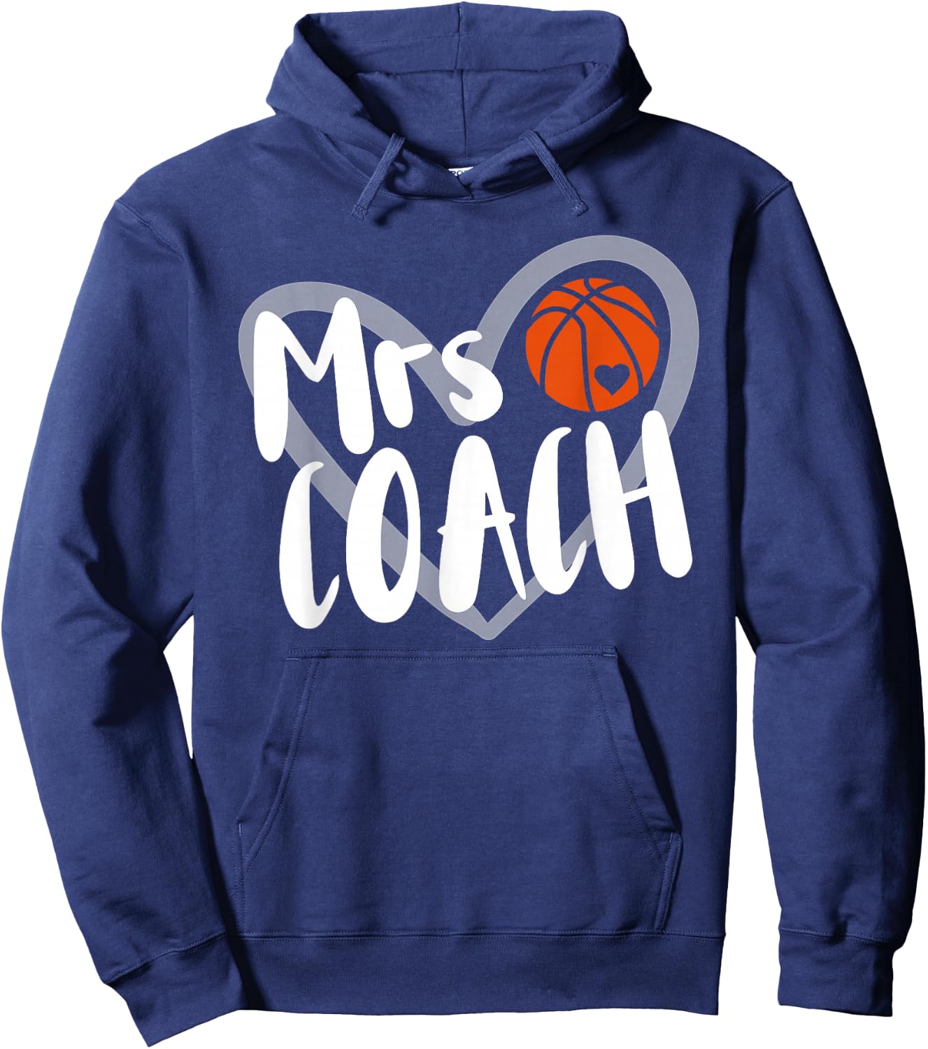 Basketball Woman Coach Wife Hoodie - Hoodie | Navy