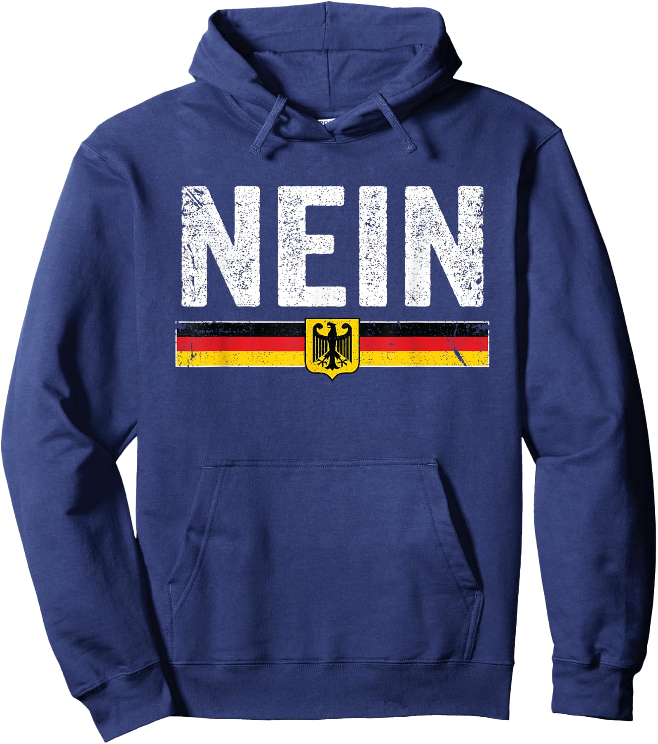 Oktoberfest Nein Shirt Vintage Germany Flag Hoodie - Hoodie | Navy