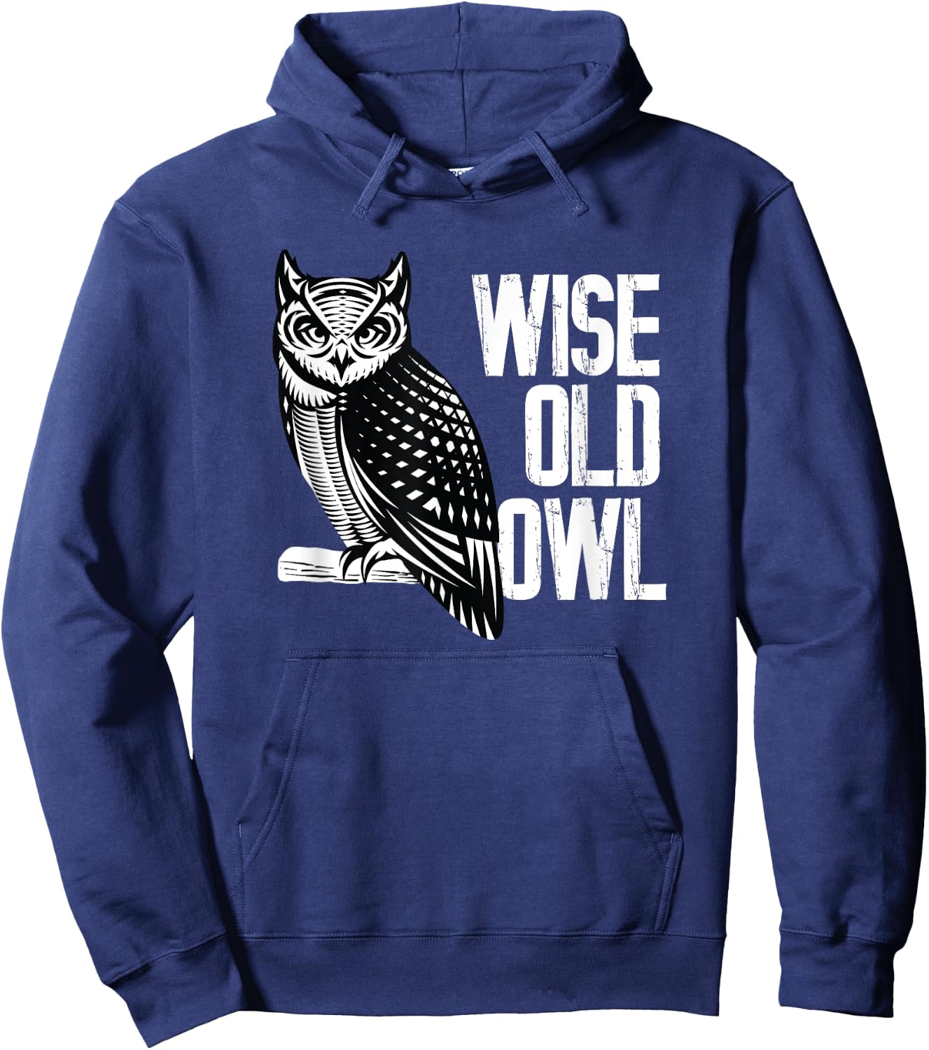 Wise Old Owl - Birds Animal Lover Ornithologist Hoodie - Hoodie | Navy