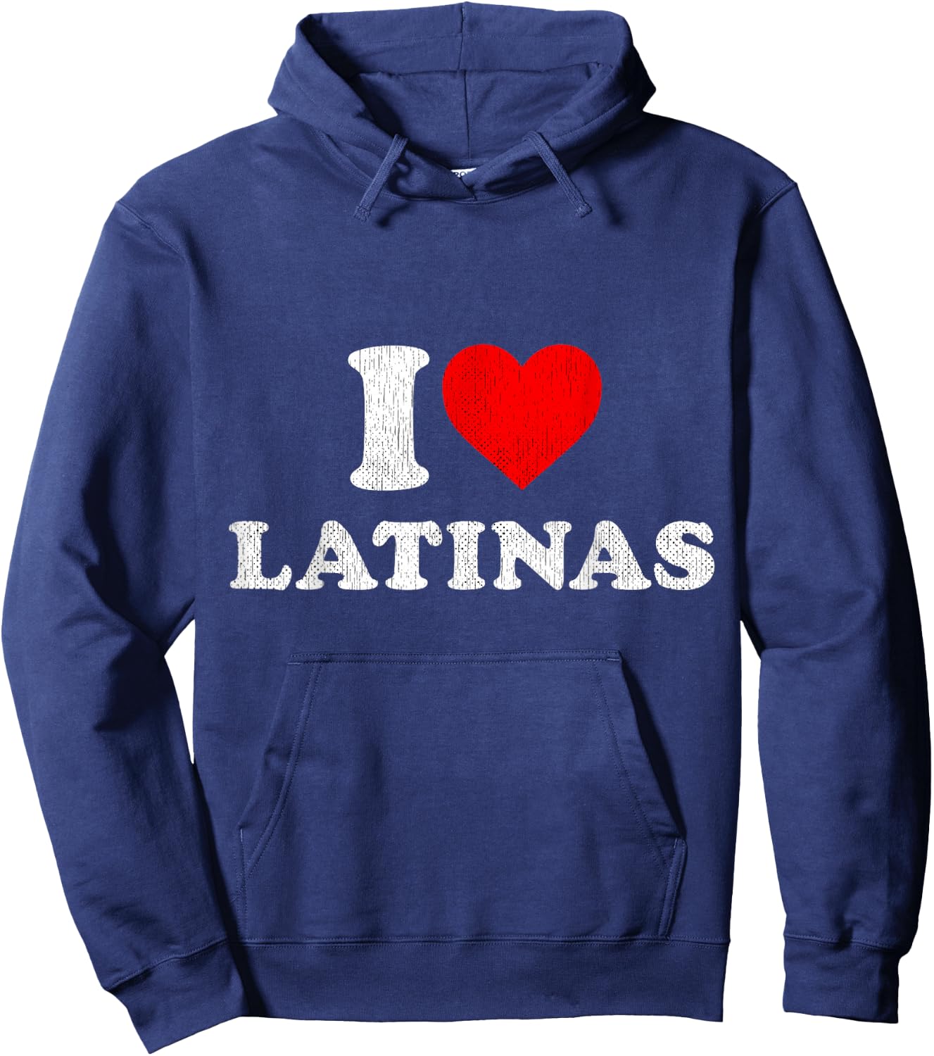 Retro I Heart Latinas Clothing I Love Latinas Hoodie - Hoodie | Navy