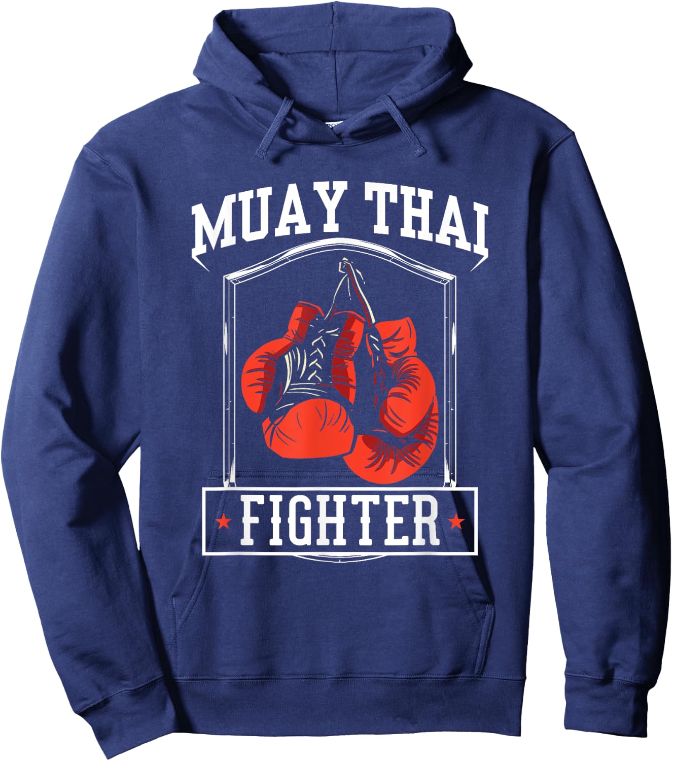 Muay Thai Fighter Hobby Boxing Martial Arts Hoodie - Hoodie | Navy