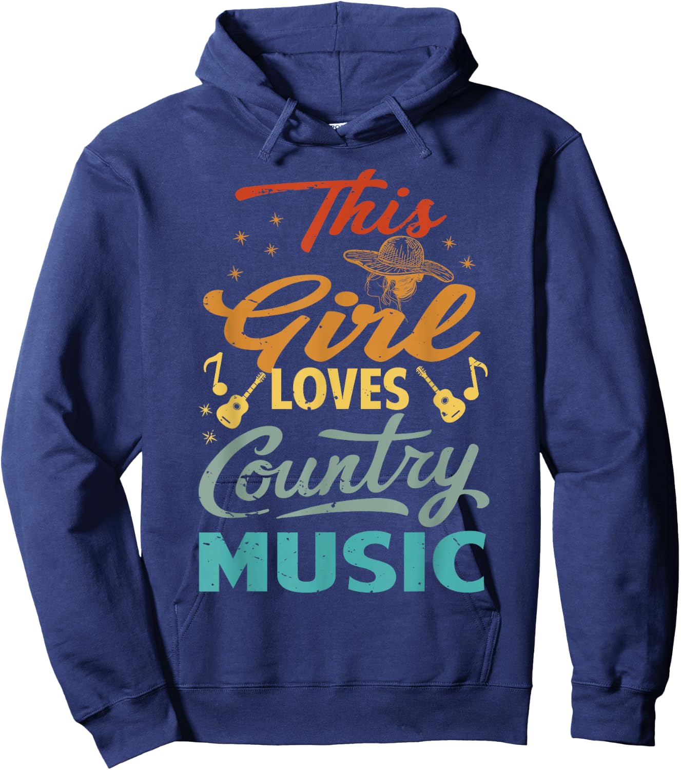 This Girl Loves Country Music Hoodie - Hoodie | Navy