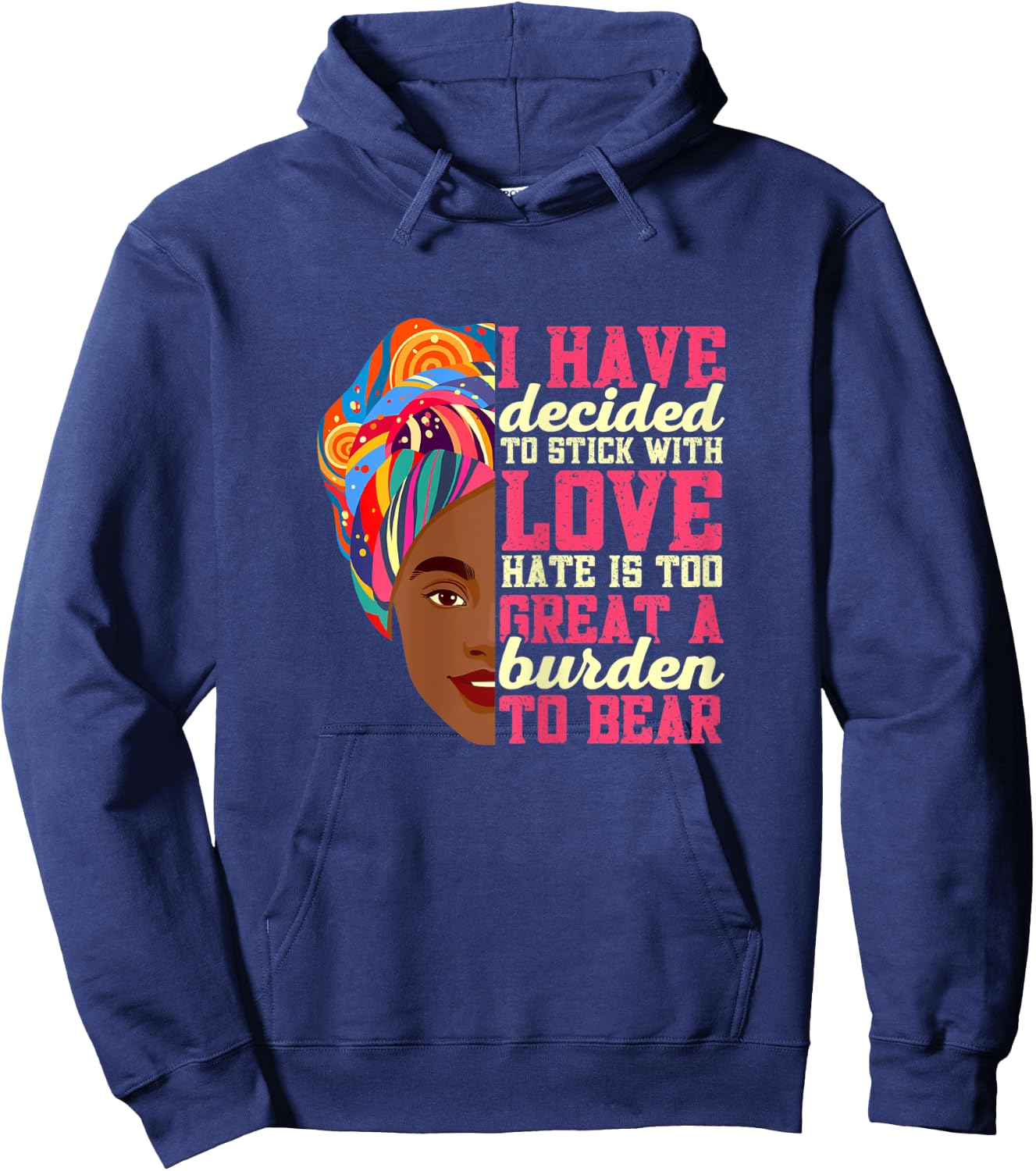 Black History Month Martin Luther King Day Hoodie - Hoodie | Navy