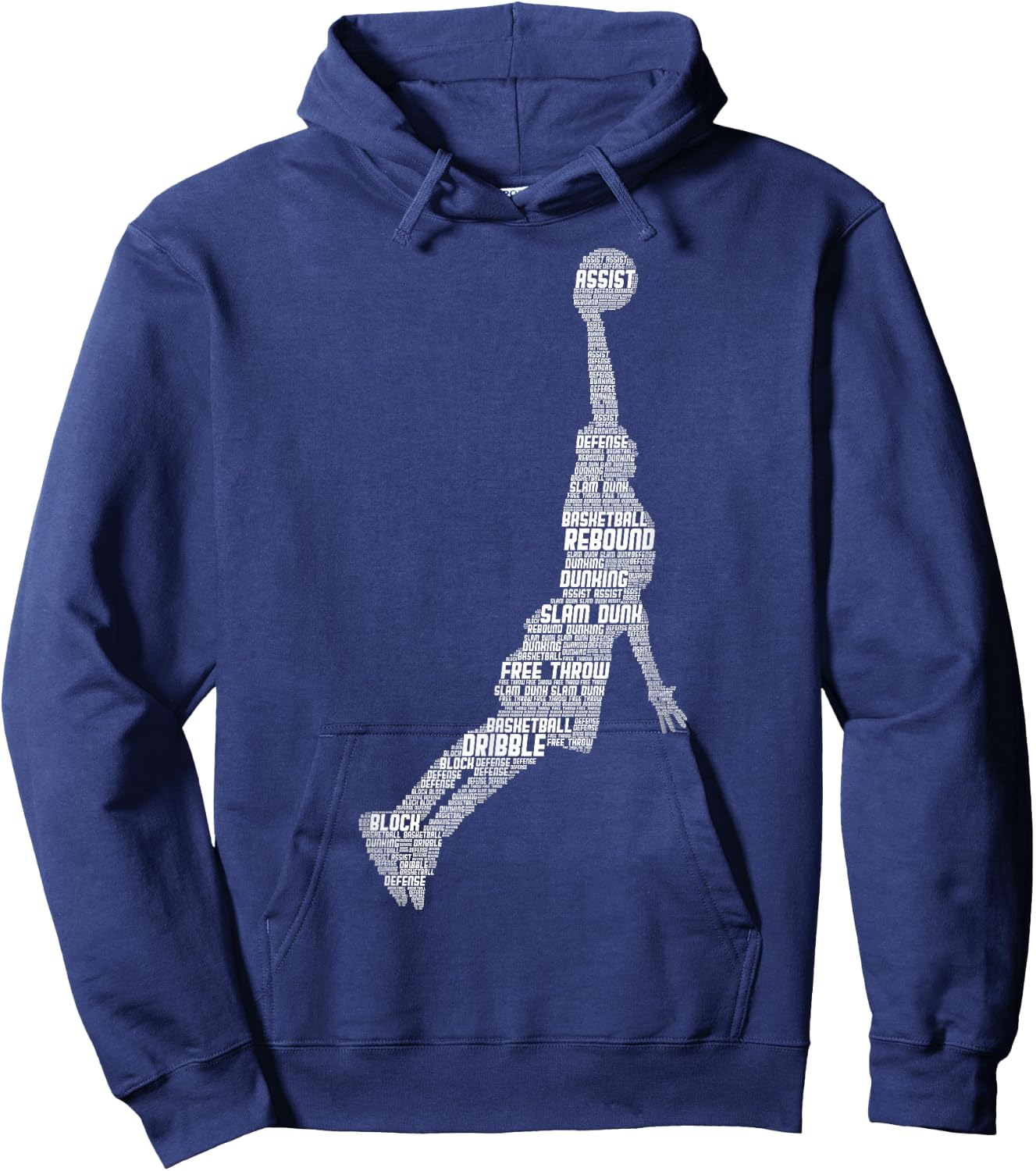 Basketball Basketball Boys Men Children Hoodie - Hoodie | Navy