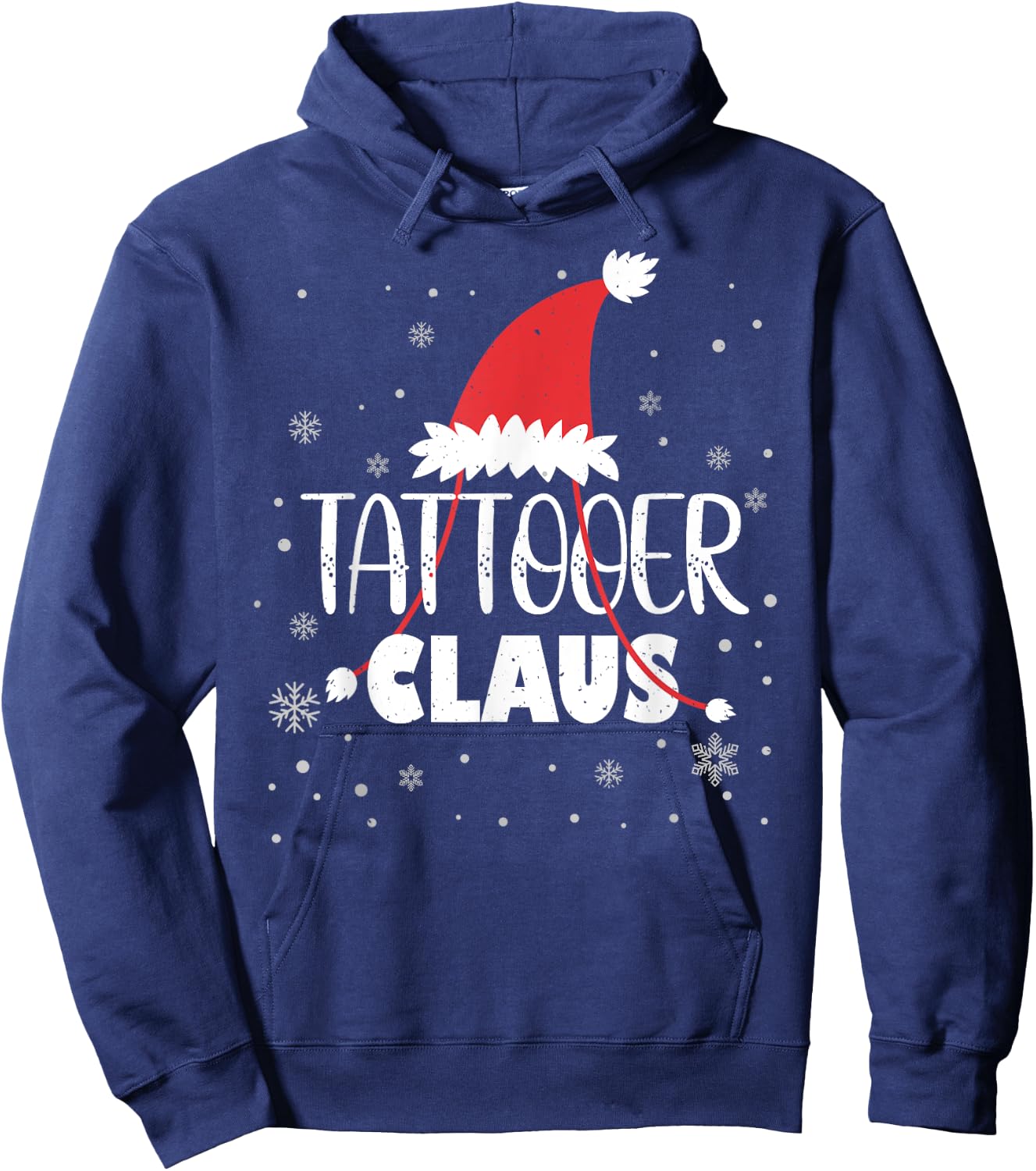 Tattooer Claus Santa Christmas Tattoo Artist Hoodie - Hoodie | Navy