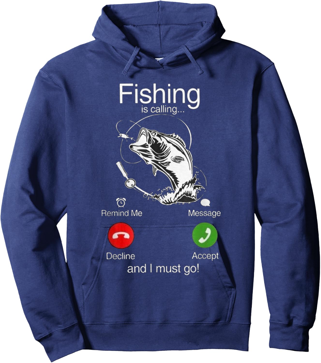 Fishing is calling Hoodie - Hoodie | Navy