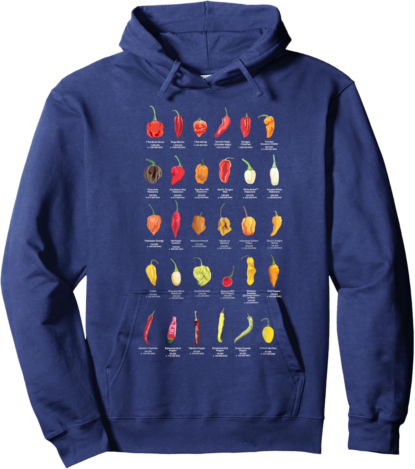 Chili Design for a Chili lover Hoodie - Hoodie | Navy