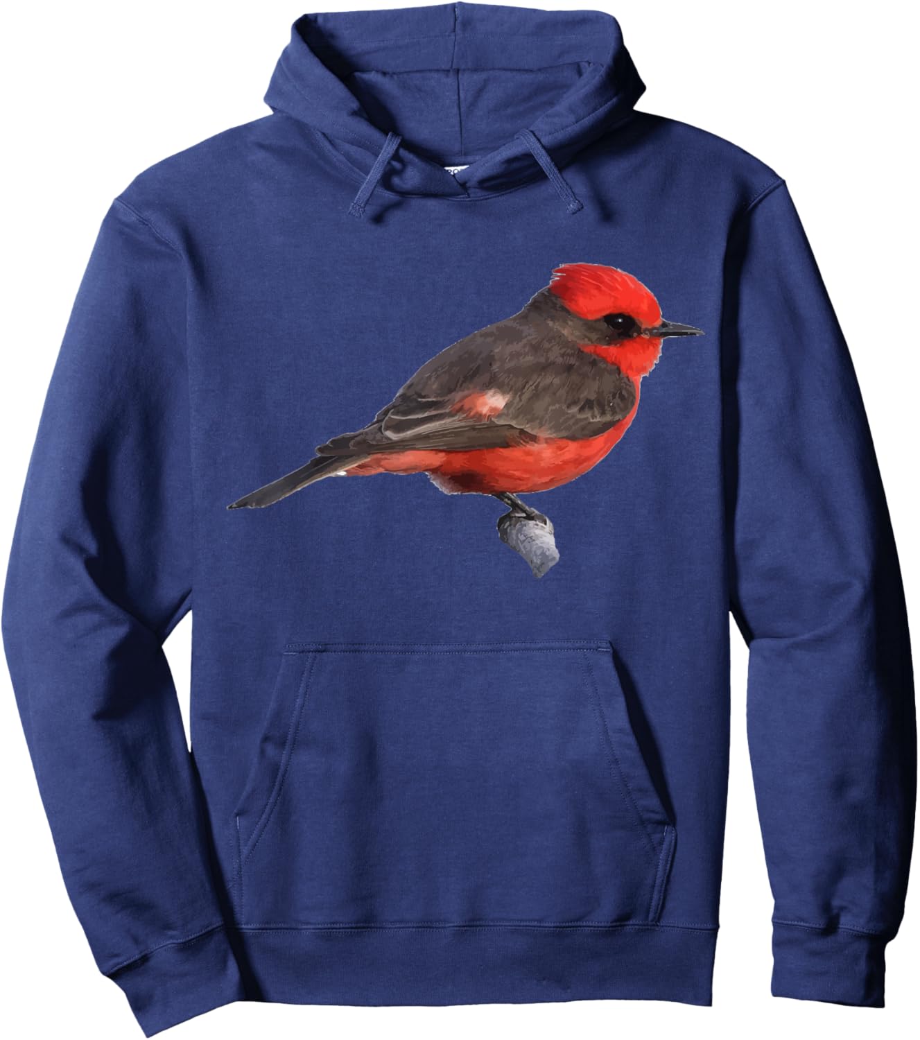 Vermilion Flycatcher Graphic Hoodie - Hoodie | Navy