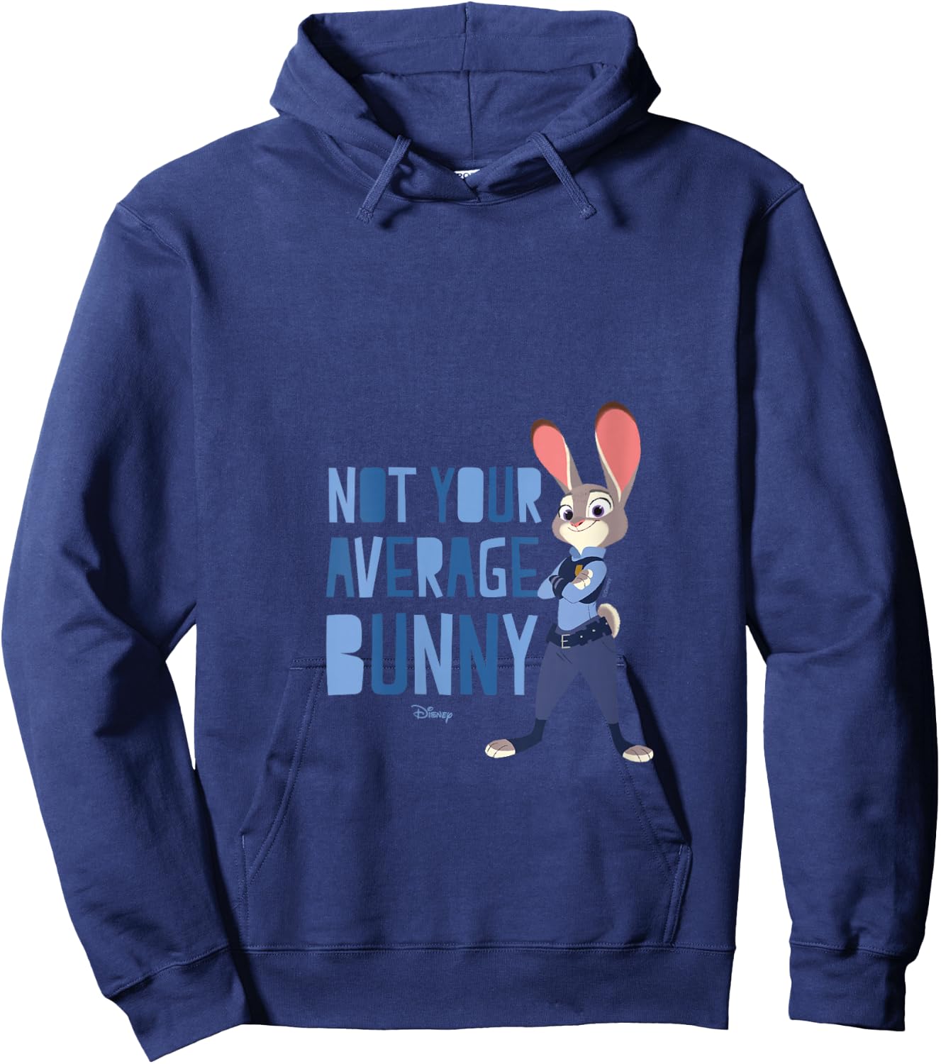Zootopia - Judy Not Your Average Bunny V-Neck Hoodie - Hoodie | Navy