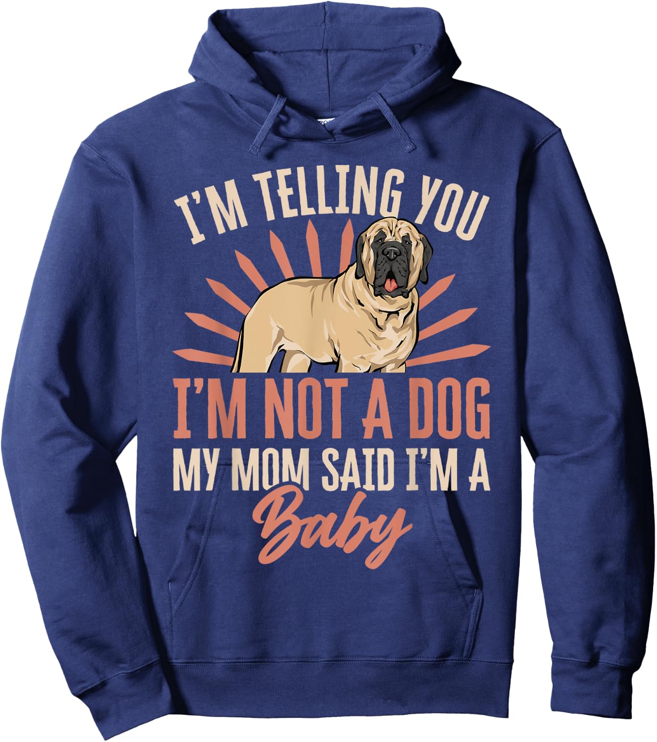 Mastiff Dog Mom English Mastiff Mom Hoodie - Hoodie | Navy