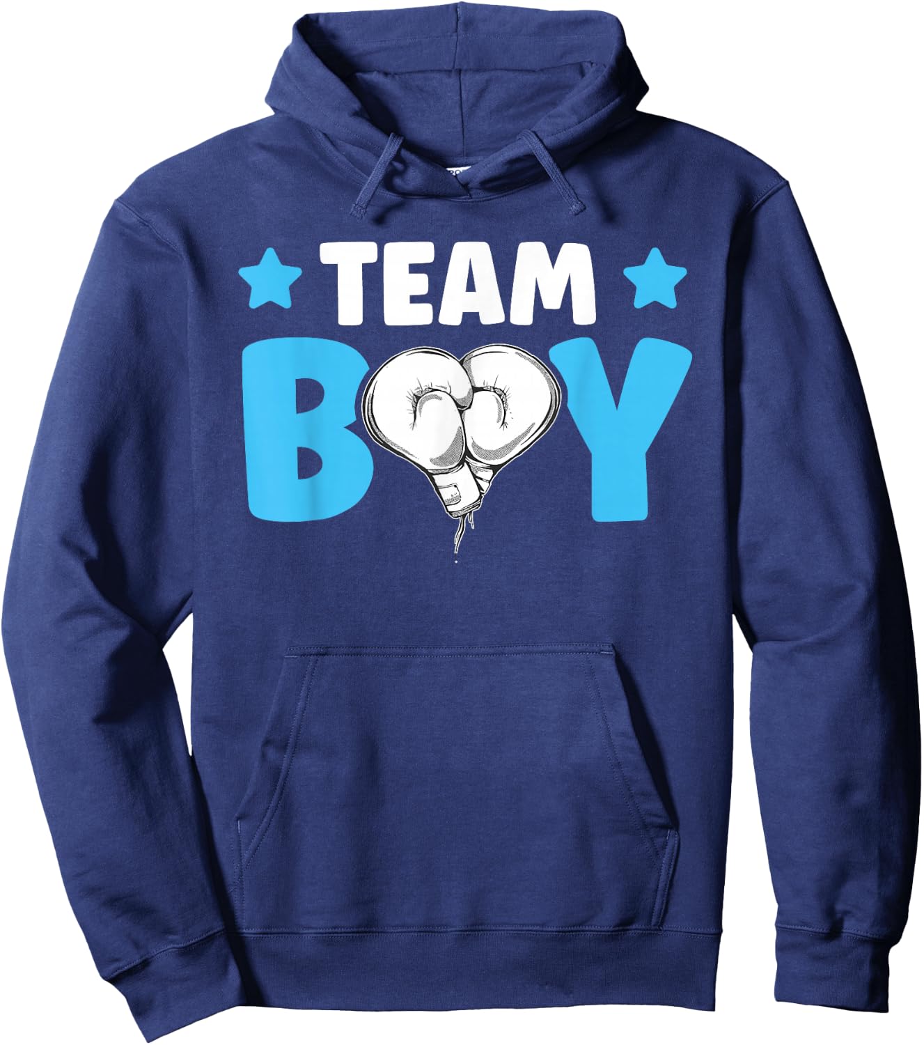 Team Boy Design for a Boxing Gender Reveal Hoodie - Hoodie | Navy