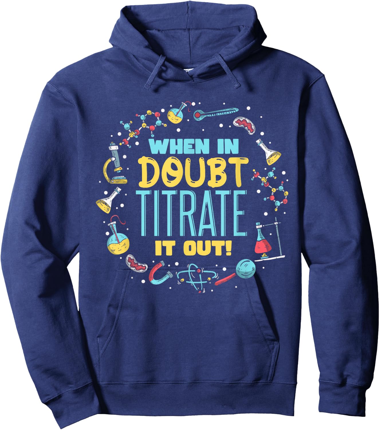 Science Teacher Chemistry Teacher Chemist Pun Hoodie - Hoodie | Navy