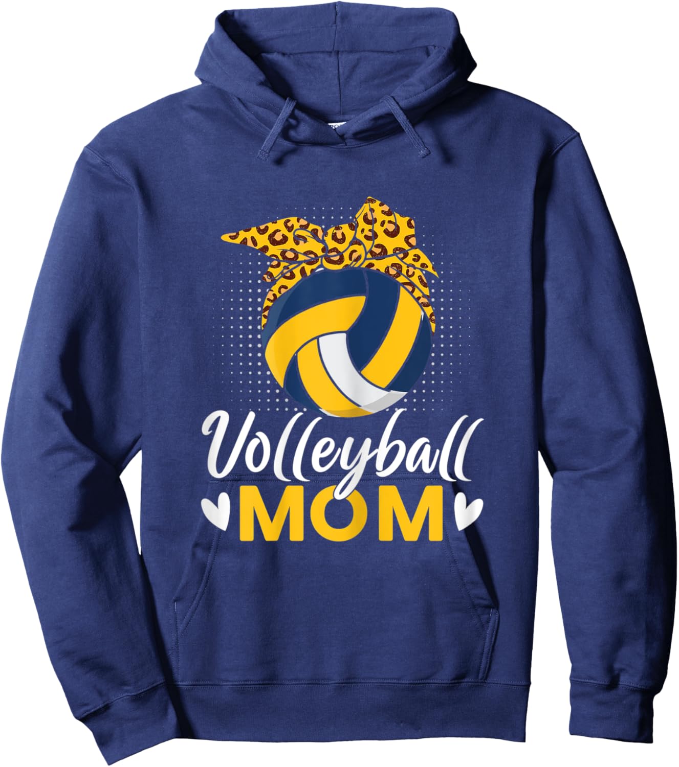 Volleyball Mom Volley Player Mom Hoodie - Hoodie | Navy