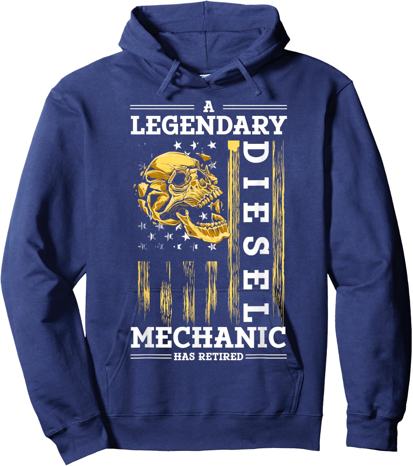Retirement Retired Diesel Mechanic Hoodie - Hoodie | Navy