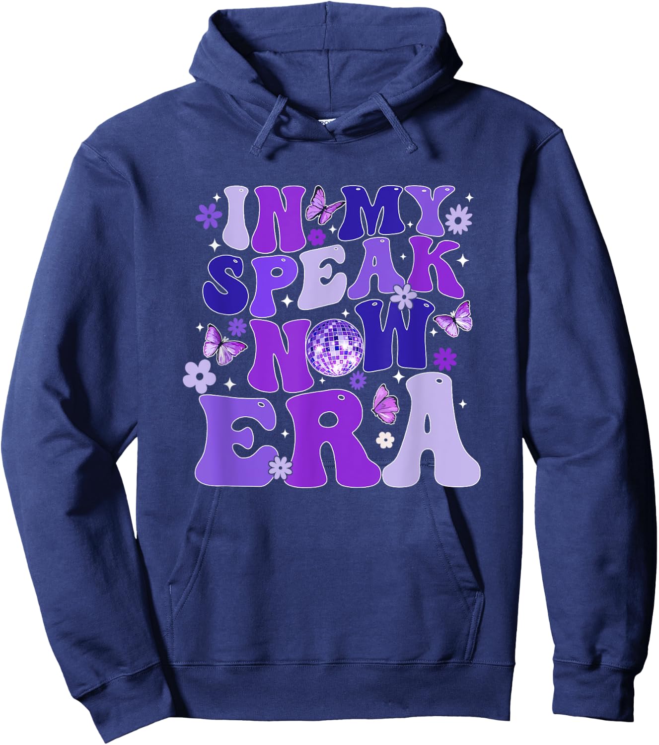 Groovy Retro In My Speak Now Era Speak Hoodie - Hoodie | Navy