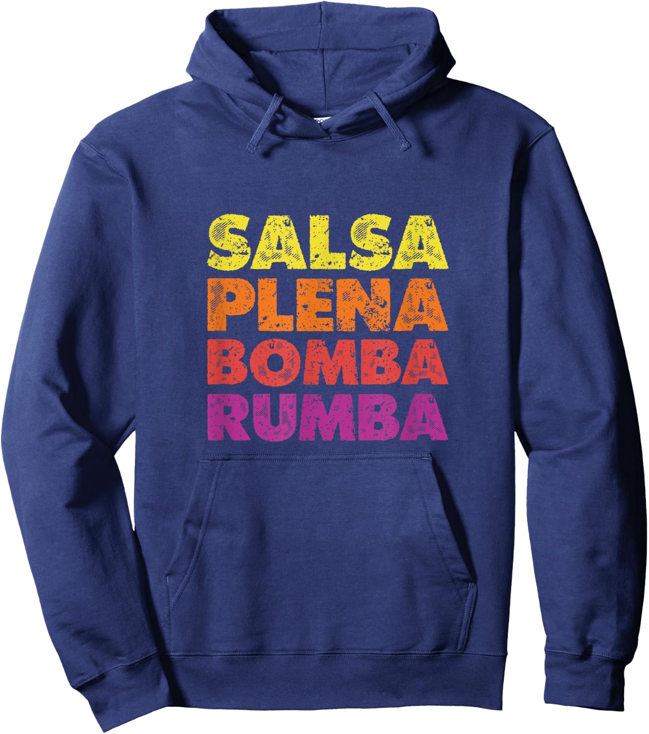 Salsa Plena Bomba Rumba Latin Music Dancing Hoodie - Hoodie | Navy