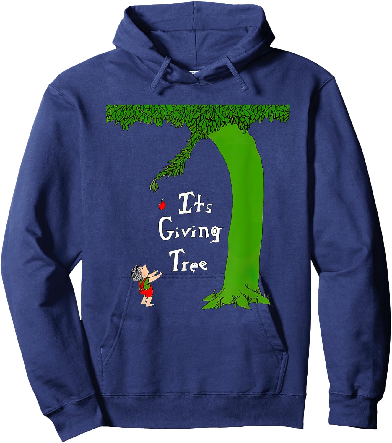It's Giving Tree Funny Women Hoodie - Hoodie | Navy