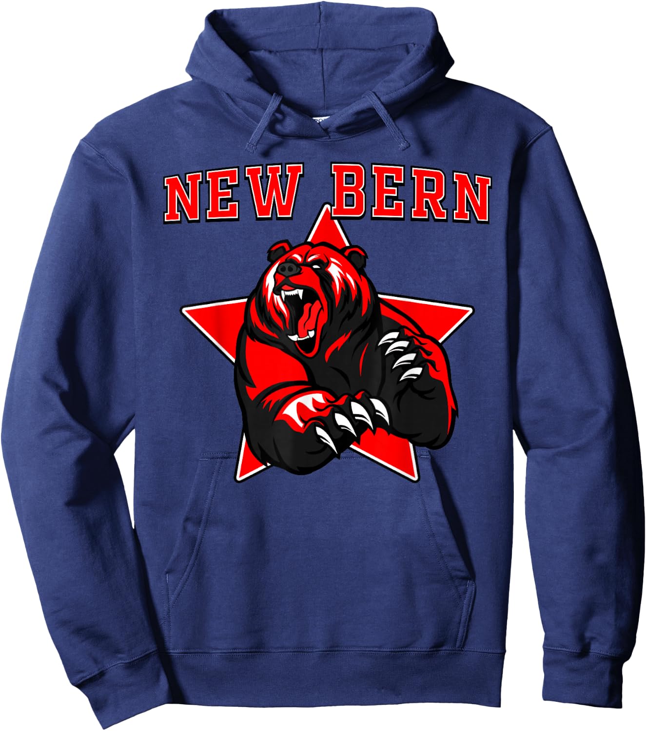 New Bern Bears High School Team Spirit Hoodie - Hoodie | Navy